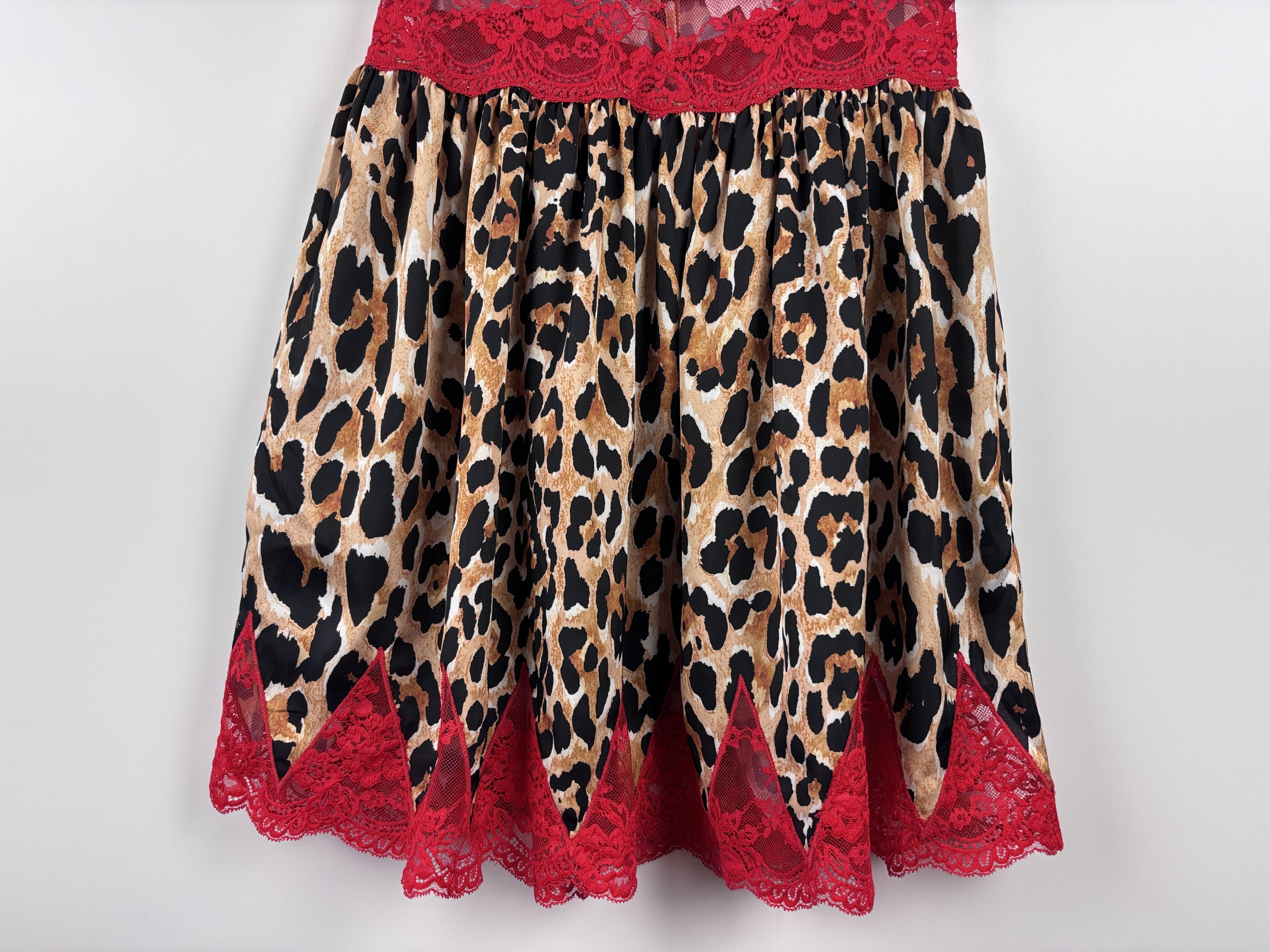 Paco Rabanne x H&M Leopard Mini Lace Dress Multicolor Size S