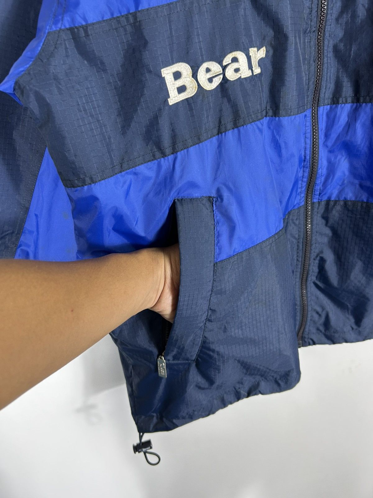 Vintage ⚡️Vintage Bear USA Zipper Windbreaker Jacket Size US L / EU 52-54 / 3 - 6 Thumbnail