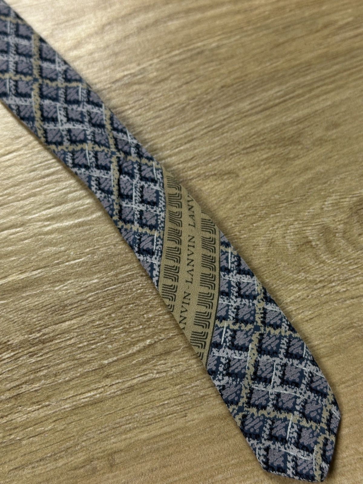 Lanvin × Vintage Vintage Lanvin Paris France Silk Tie Size ONE SIZE - 5 Thumbnail