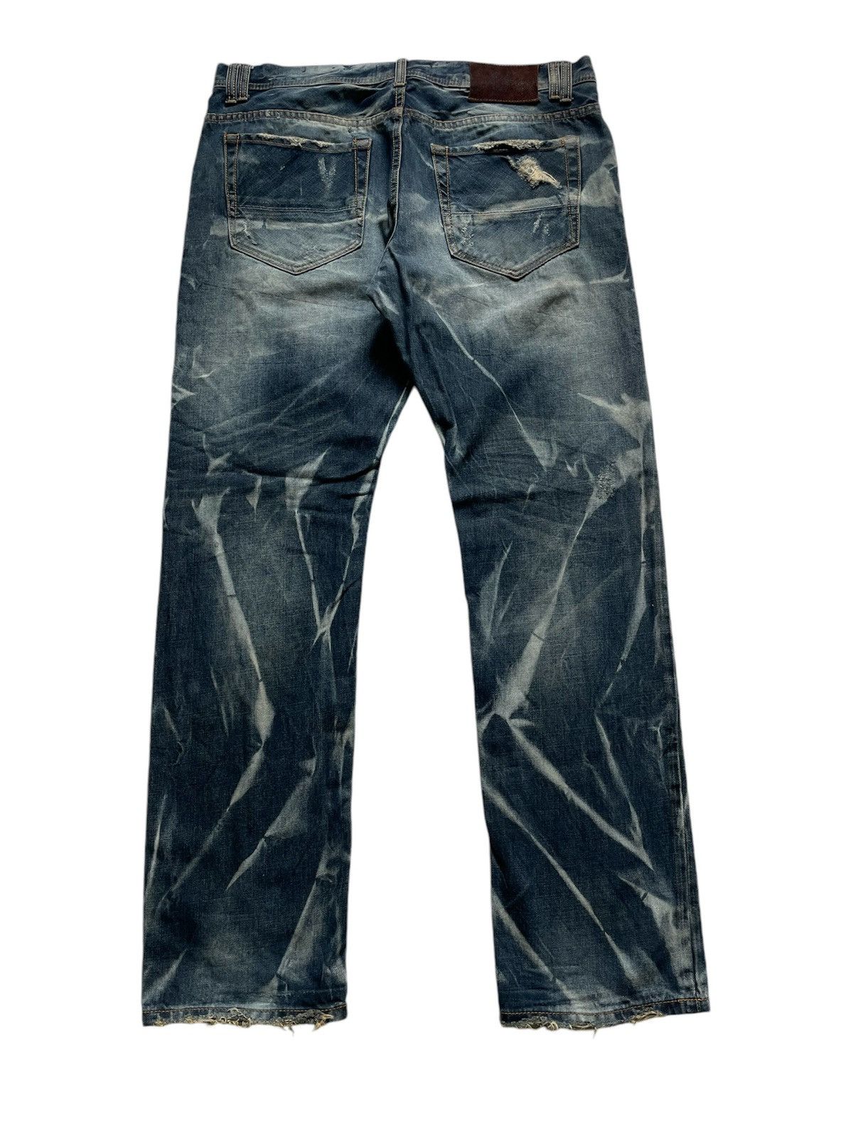 Japanese Brand × Vintage Vintage Japanese Brand Akoo Distressed Jeans Size US 36 / EU 52 - 2 Thumbnail