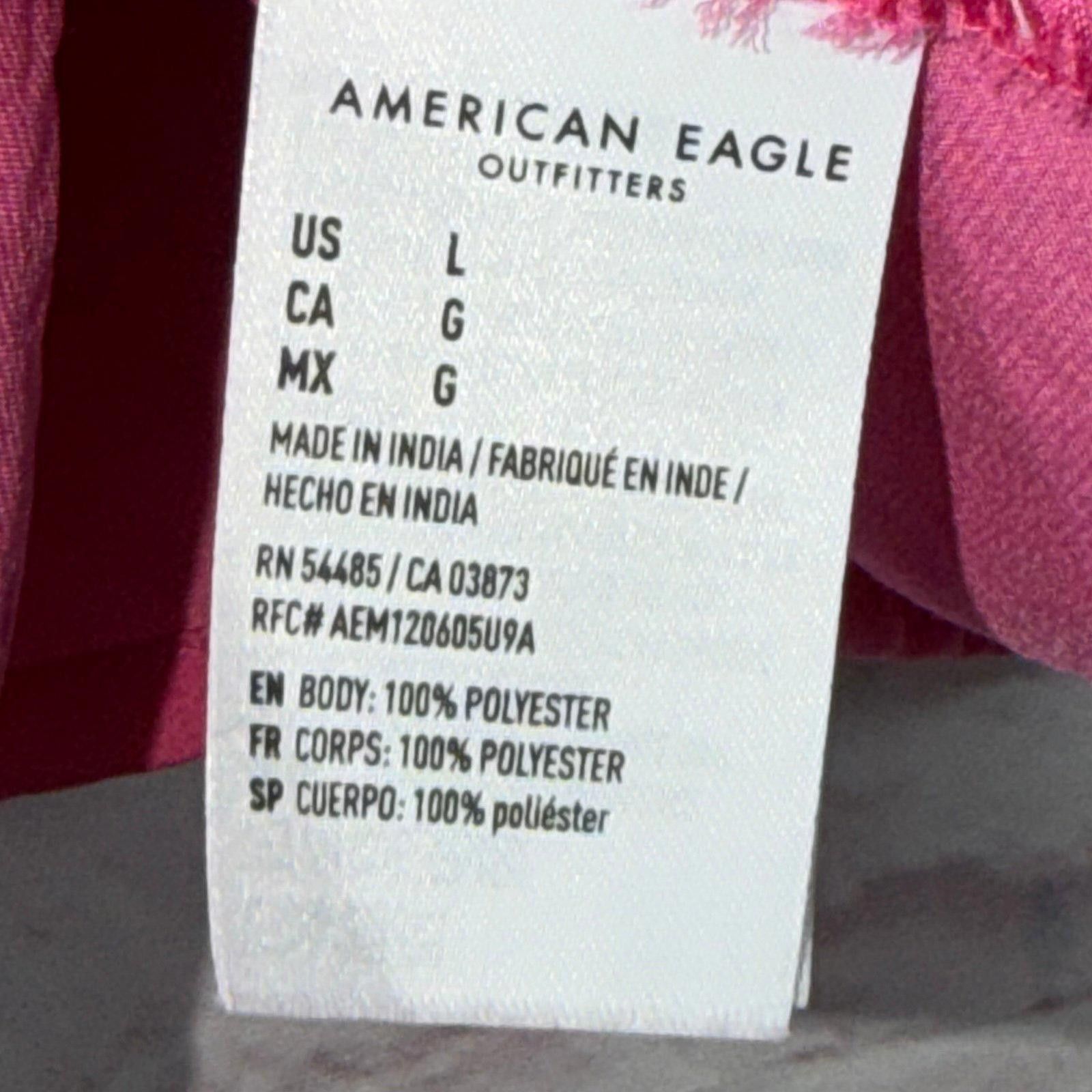 American Eagle Outfitters American Eagle Large Pink Ruffle Tank Top Size L / US 10 / IT 46 - 5 Thumbnail