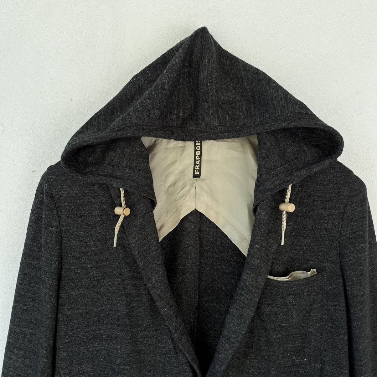 Frapbois FRAPBOIS Hooded Knit Blazer Jacket – Soft Jersey Fabric Size US S / EU 44-46 / 1 - 12 Thumbnail