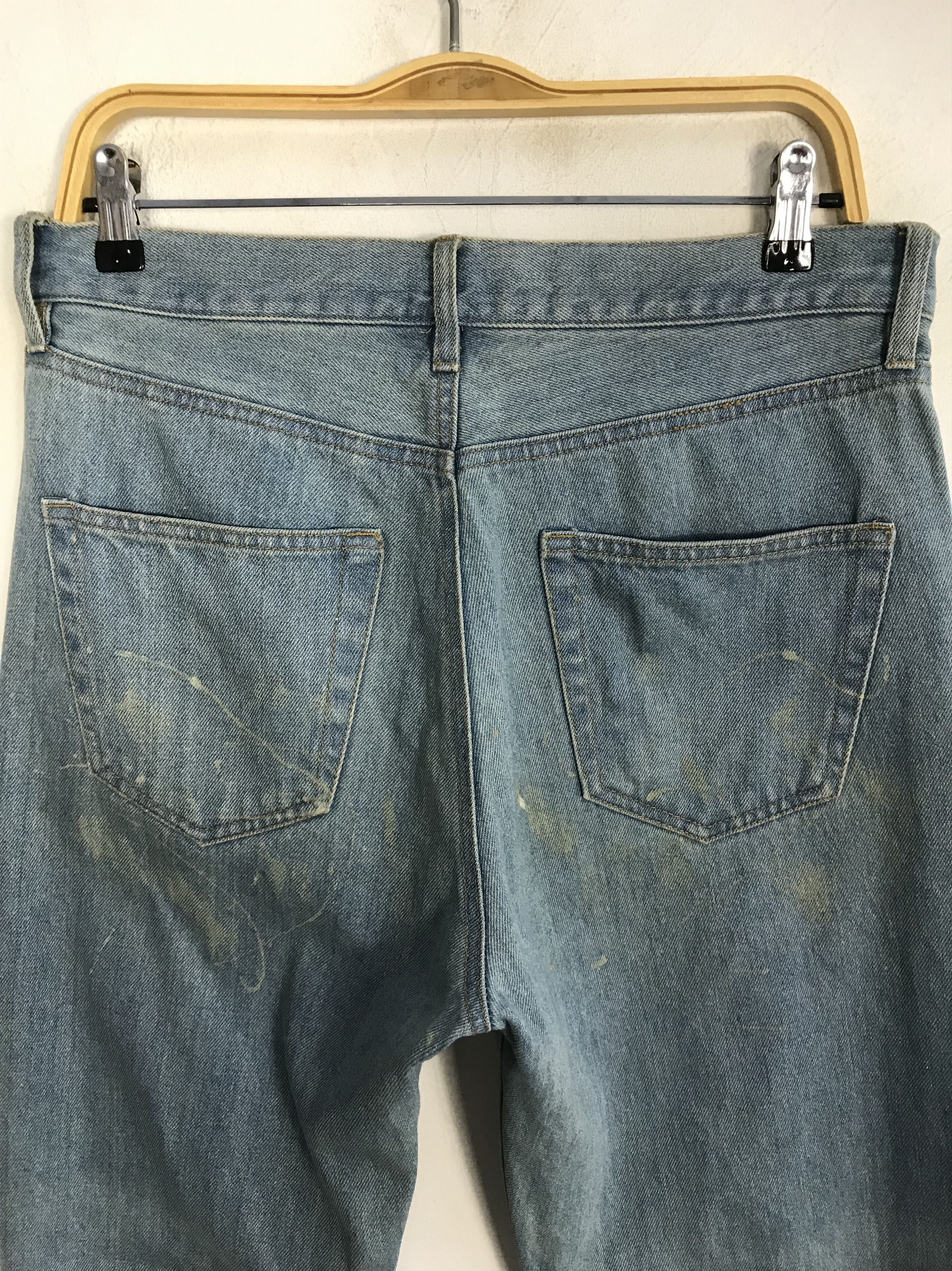 Japanese Brand × Vintage Vintage Power To The People Design Distressed Denim Jeans Size US 31 - 12 Thumbnail