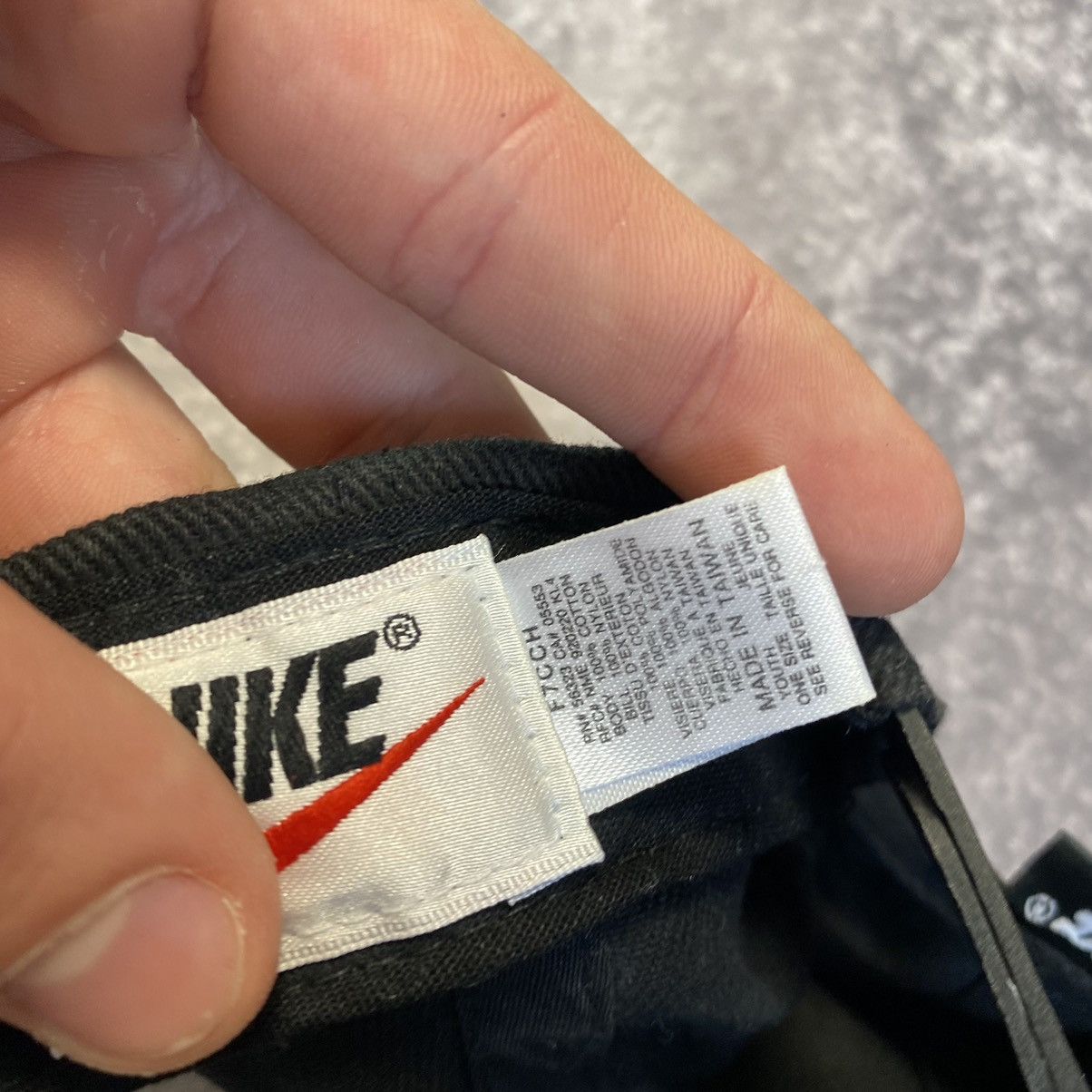 Vintage Vintage Nike Big Swoosh 90’s Rap Black Streetwear cap Size ONE SIZE - 9 Thumbnail