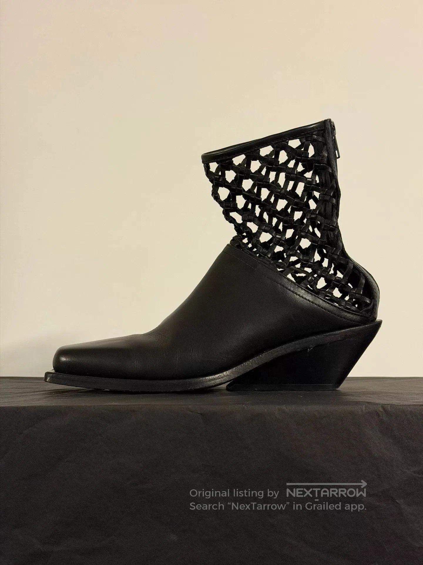Ann Demeulemeester Ann Demeulemeester Cutout Leather Boots. Size US 5 / IT 35 - 1 Thumbnail