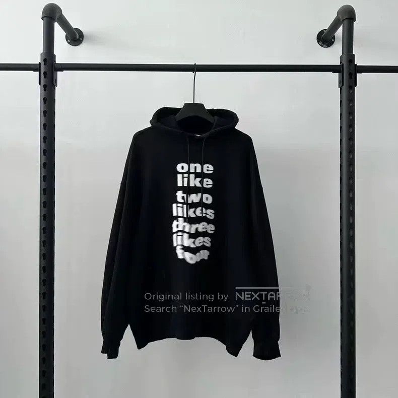 Balenciaga Balenciaga Phantom letter hoodie Size US S / EU 44-46 / 1 - 1 Thumbnail