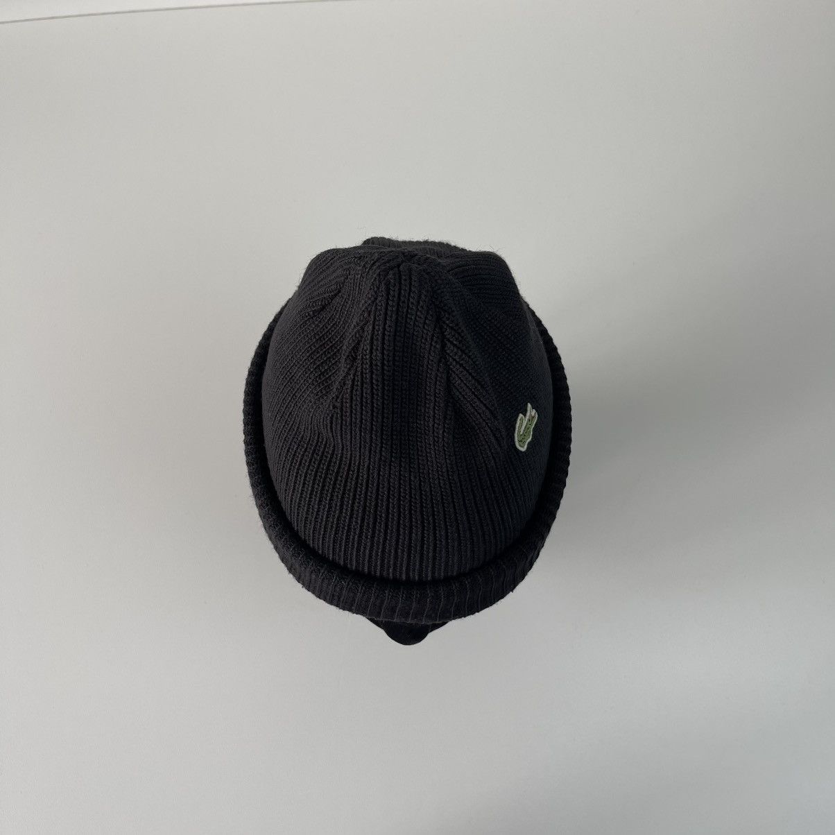 Lacoste Lacoste Logo Wool/Acrylic Vintage Beanie Hat Black F4797 Size ONE SIZE - 6 Thumbnail