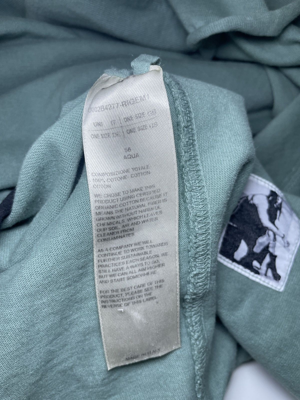Rick Owens × Rick Owens Drkshdw Rick Owens DRKSHDW Luxor Crater Tee – Pale Green – OS Size US M / EU 48-50 / 2 - 6 Thumbnail