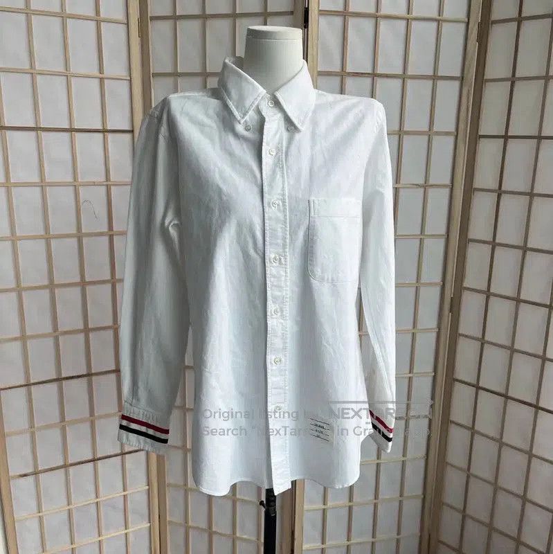 Thom Browne Thom Browne Women's White Cotton Shirt . Size S / US 4 / IT 40 - 1 Thumbnail