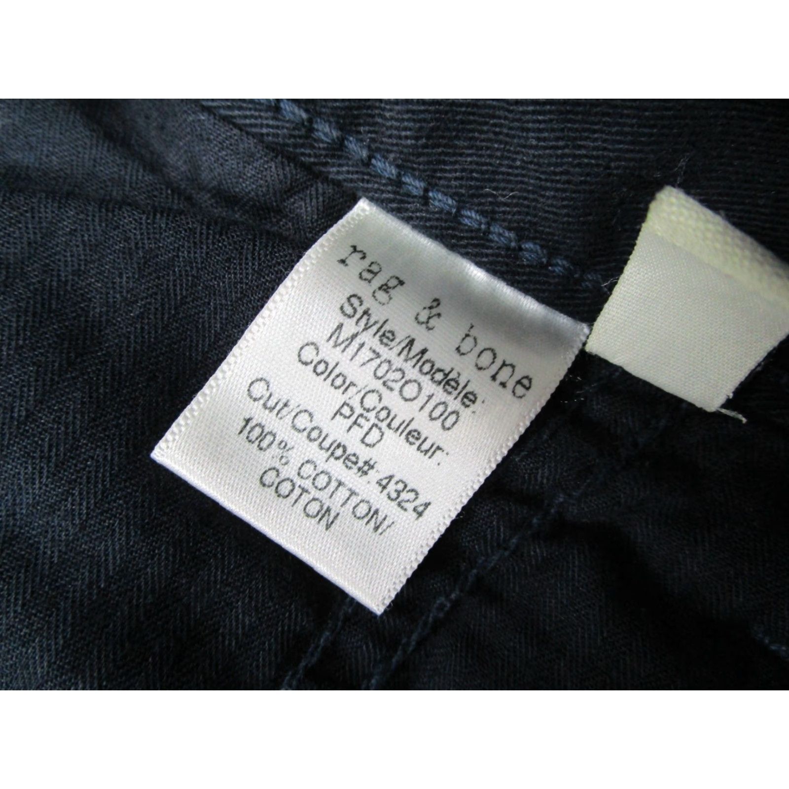 Rag & Bone Rag Bone Pants Mens Blue Slim Fit Flat Front Chinos Workwear Casual 32x33 32 Size US 32 / EU 48 - 5 Thumbnail