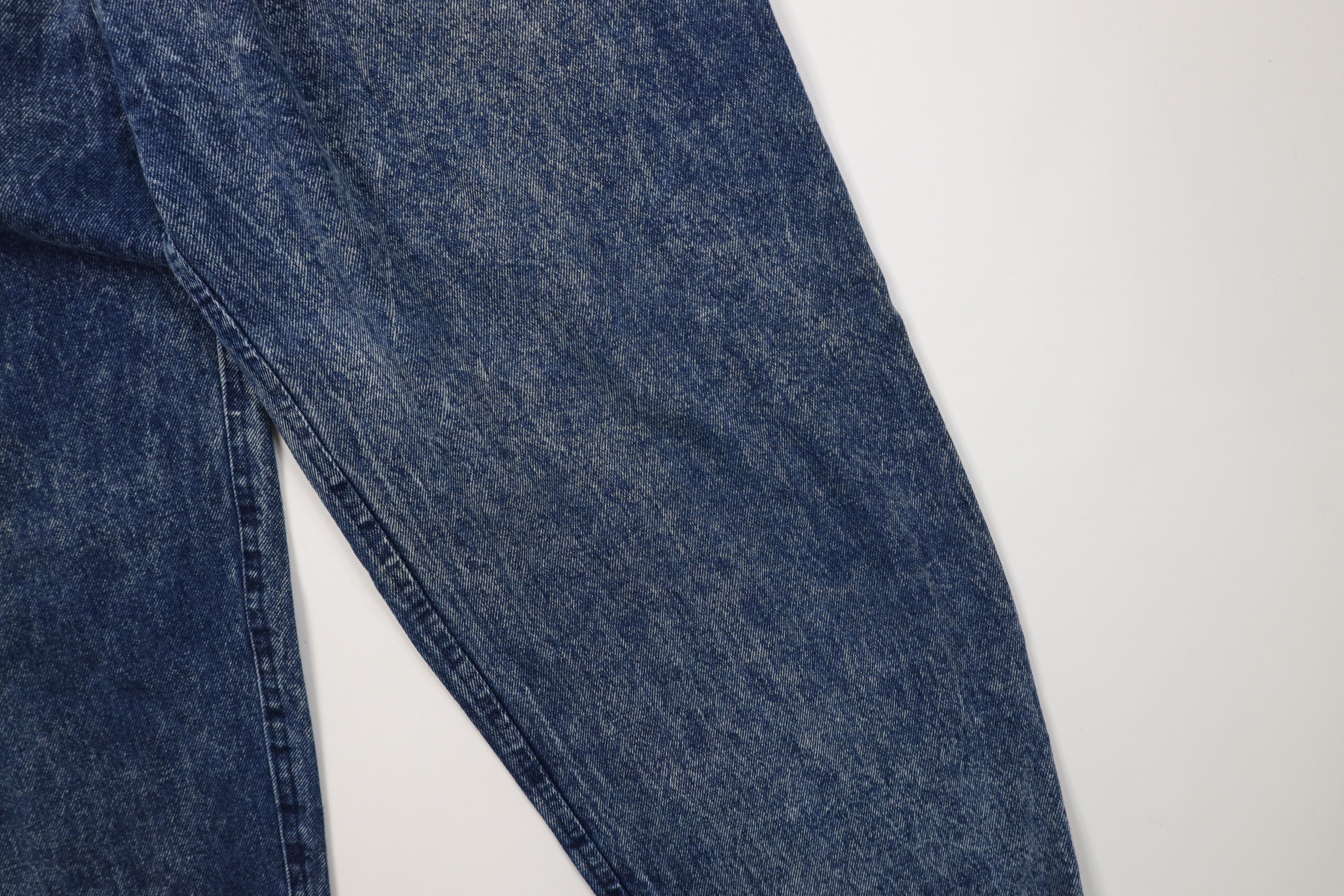 Vintage Vintage 90s Streetwear Flip Cuff Acid Wash Tapered Leg Jeans Size 32" / US 10 / IT 46 - 6 Thumbnail