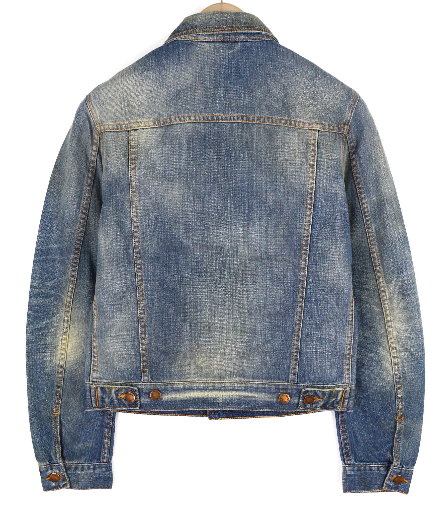 Nudie Jeans PERRY S Bright Broken Mid Blue Denim Jacket 82442 Size US S / EU 44-46 / 1 - 2 Thumbnail