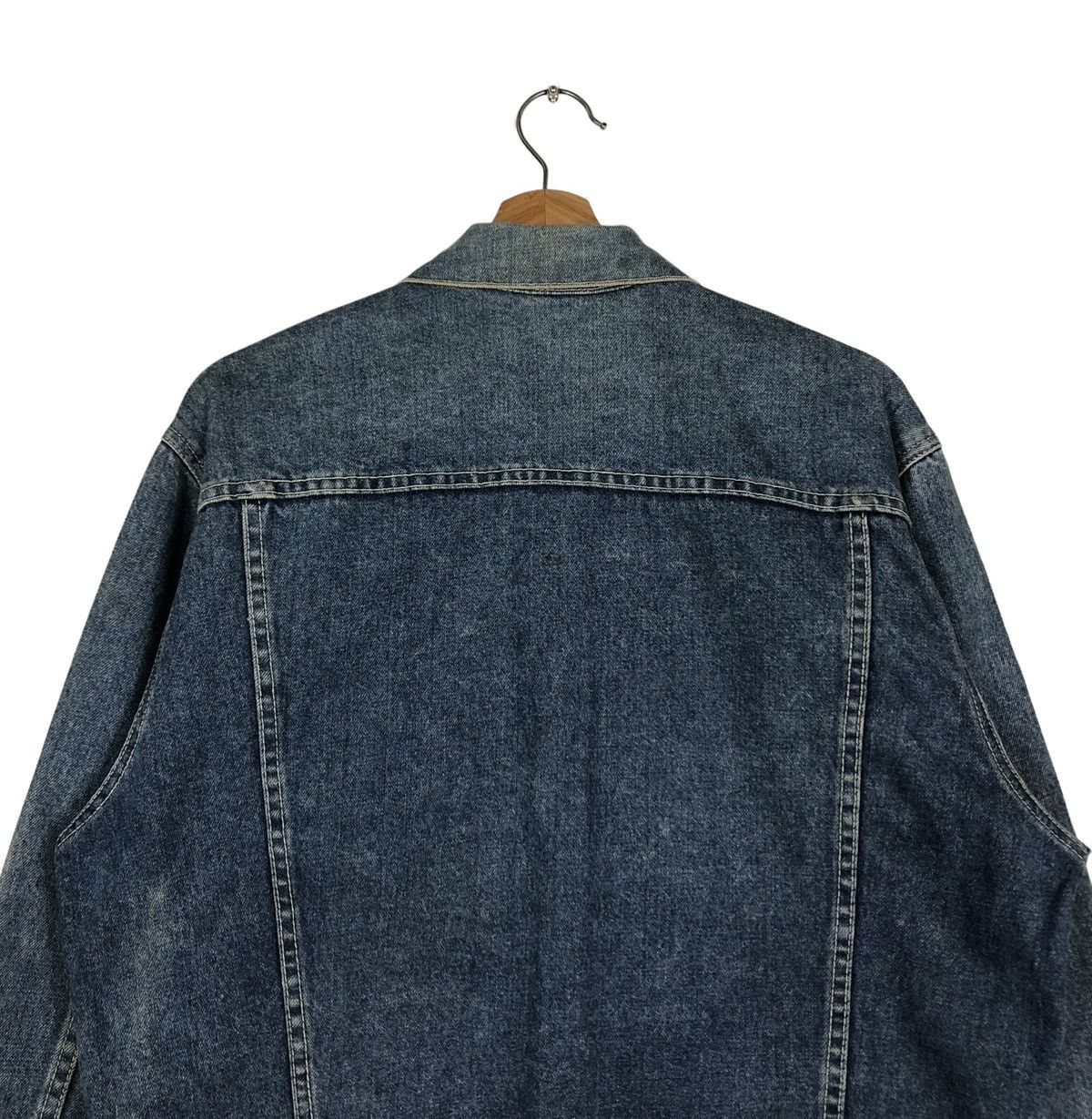Japanese Brand 🔥VINTAGE BIKER TRUCKER DENIM JACKET M CLUB JAPAN MADE Size US S / EU 44-46 / 1 - 9 Thumbnail