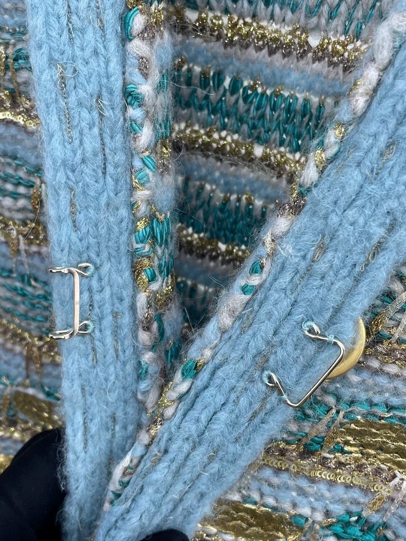 Chanel Chanel Peacock Vest with Gold Embroidery -2505 Size US 32 / EU 48 - 4 Thumbnail
