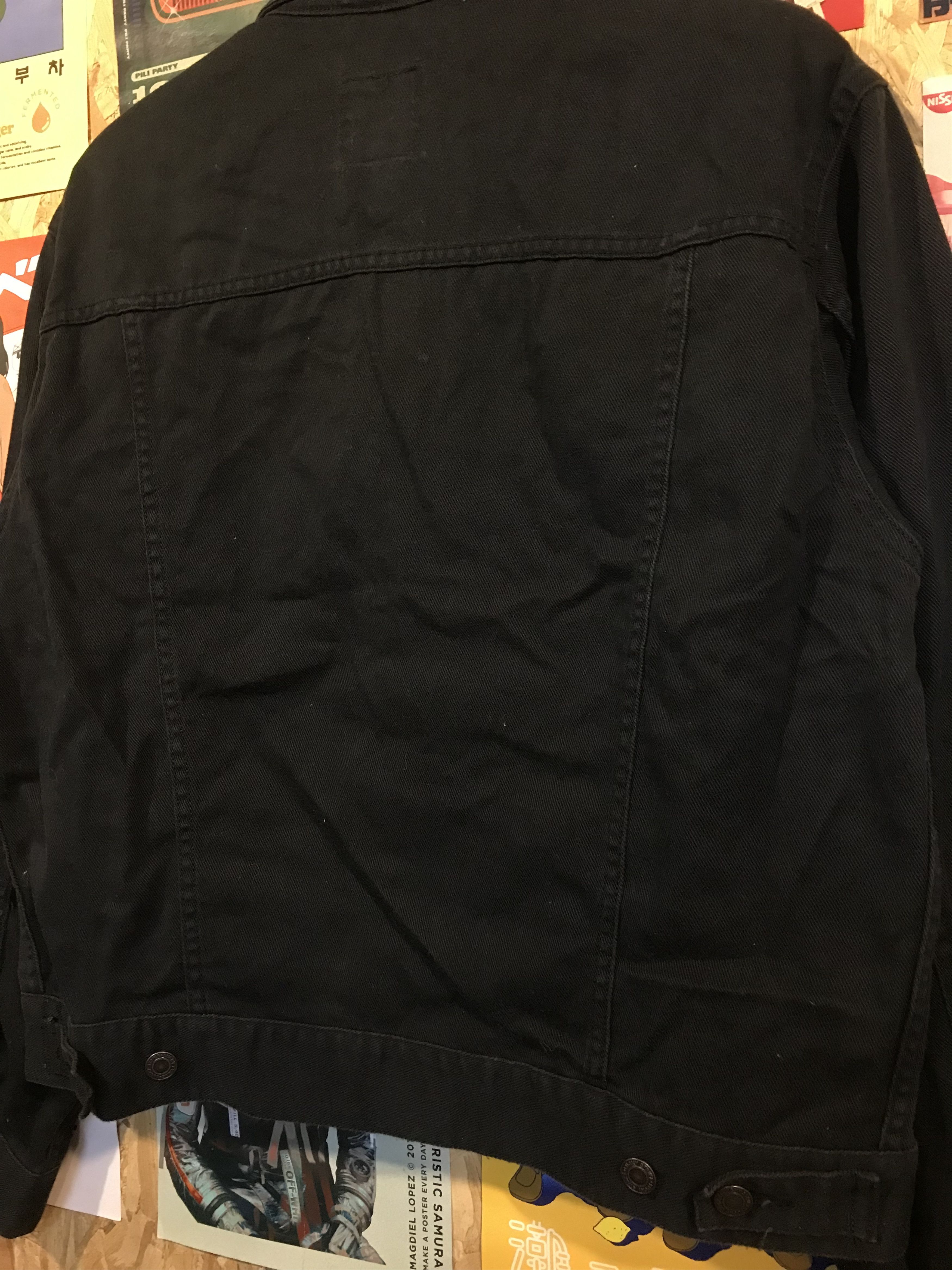 Japanese Brand Lucky Strike Racing Style Black Denim Jacket Japanese Brand Size US L / EU 52-54 / 3 - 6 Thumbnail