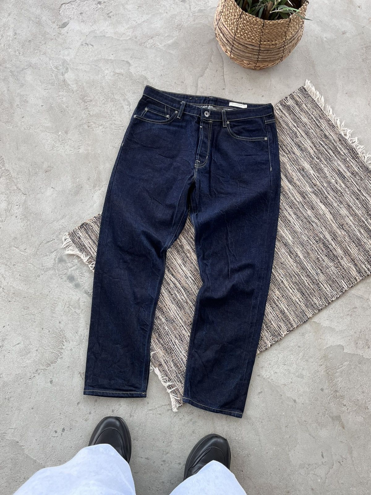 Allsaints Vintage AllSaints Jack Navy luxury Slim Selvedge Denim Jeans Size US 32 / EU 48 - 2 Thumbnail