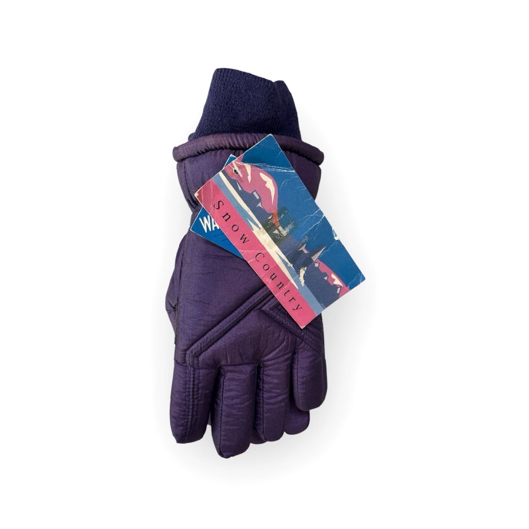 Vintage VINTAGE Snow Country Glove Womens M Winter Purple 90s Deadstock NWT Water Resistant Nylon Shell Vinyl Palm Polyester/Rayon Lining Womens Size ONE SIZE - 5 Thumbnail