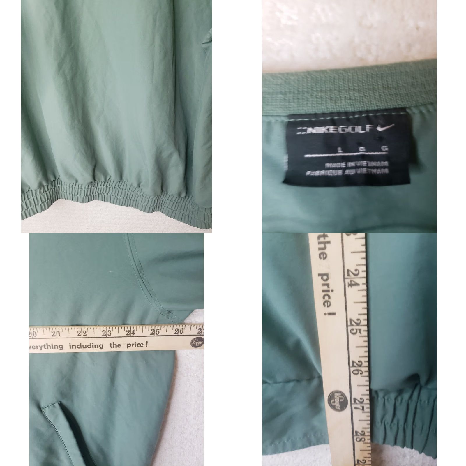 Nike Nike Golf Pullover Windbreaker Mens L Light Green Long Sleeve V-Neck Sweatshirt - Vintage Size US L / EU 52-54 / 3 - 8 Thumbnail