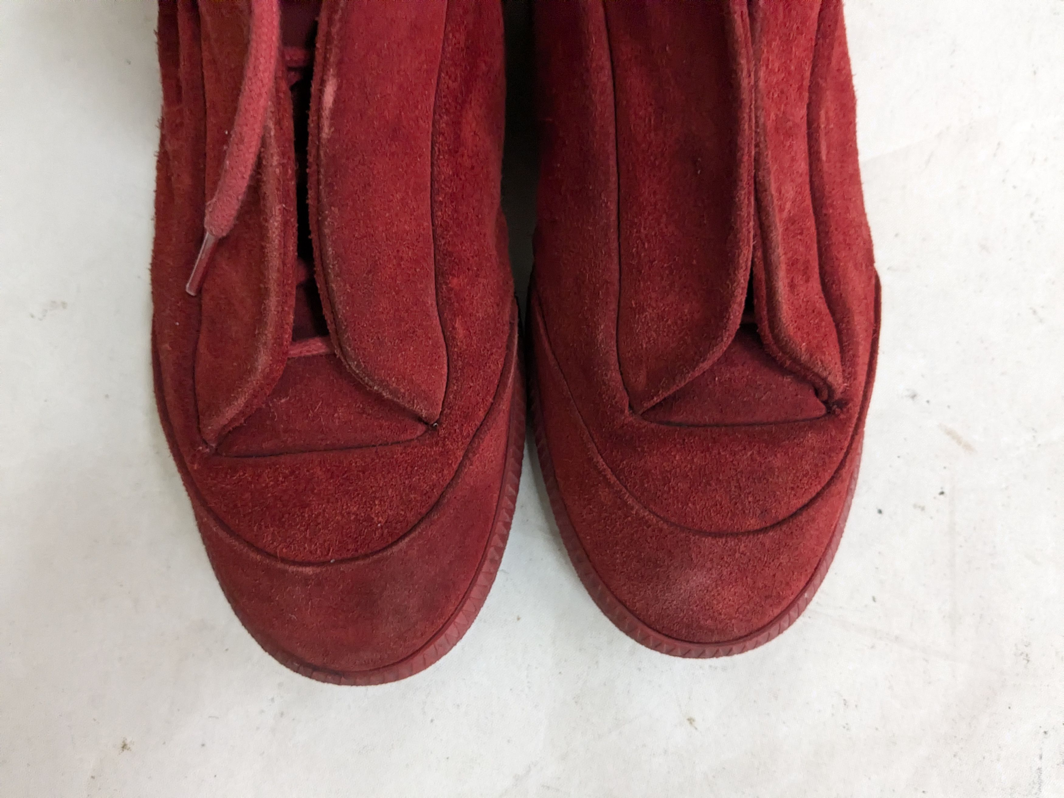 Maison Margiela Maison Margiela Future Red Black 7 40 High Tops Suede Size US 7 / EU 40 - 5 Thumbnail