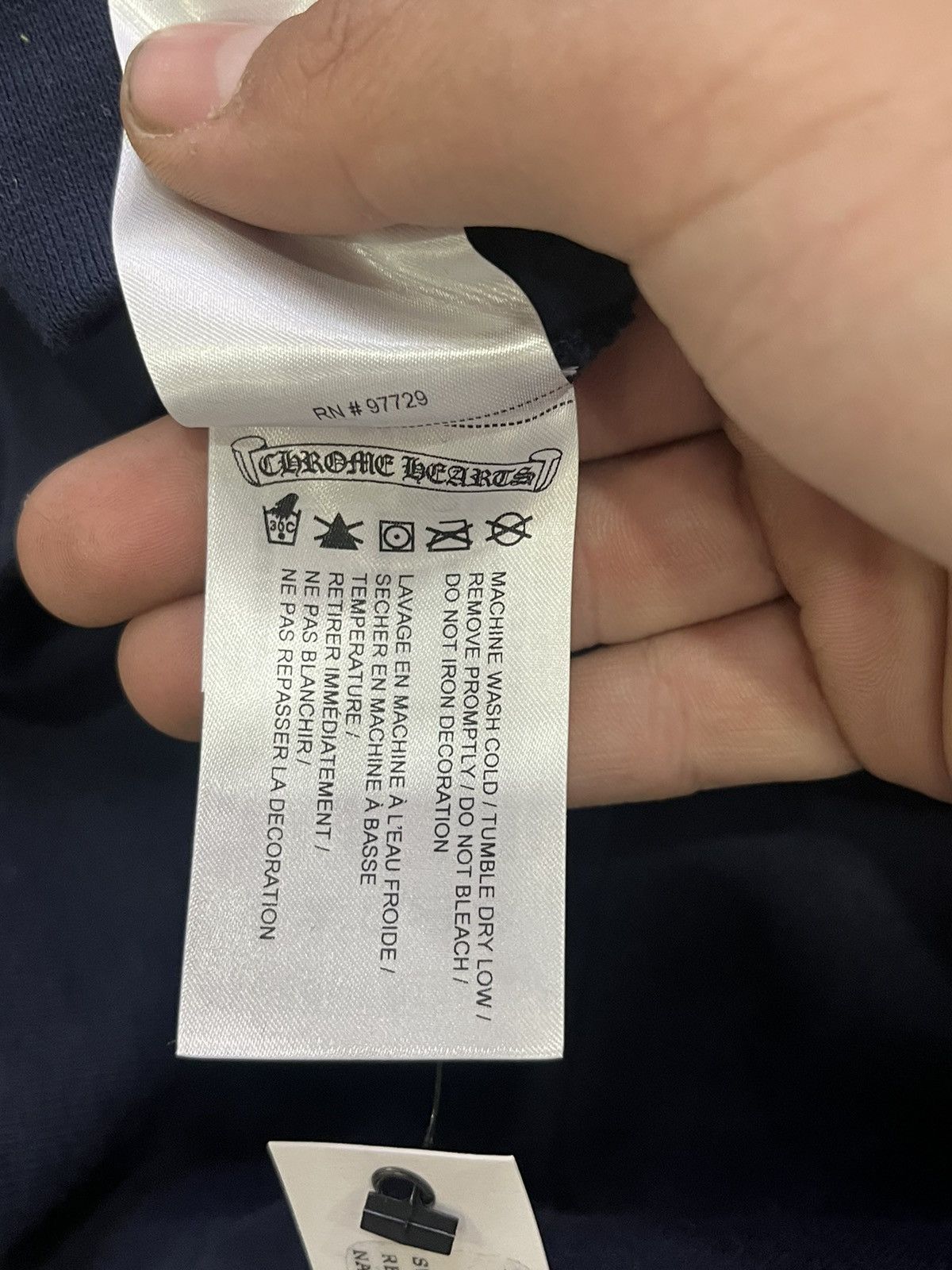 Chrome Hearts NEW CHROME HEARTS NAVY FLORAL PULLOVER Size US L / EU 52-54 / 3 - 4 Thumbnail