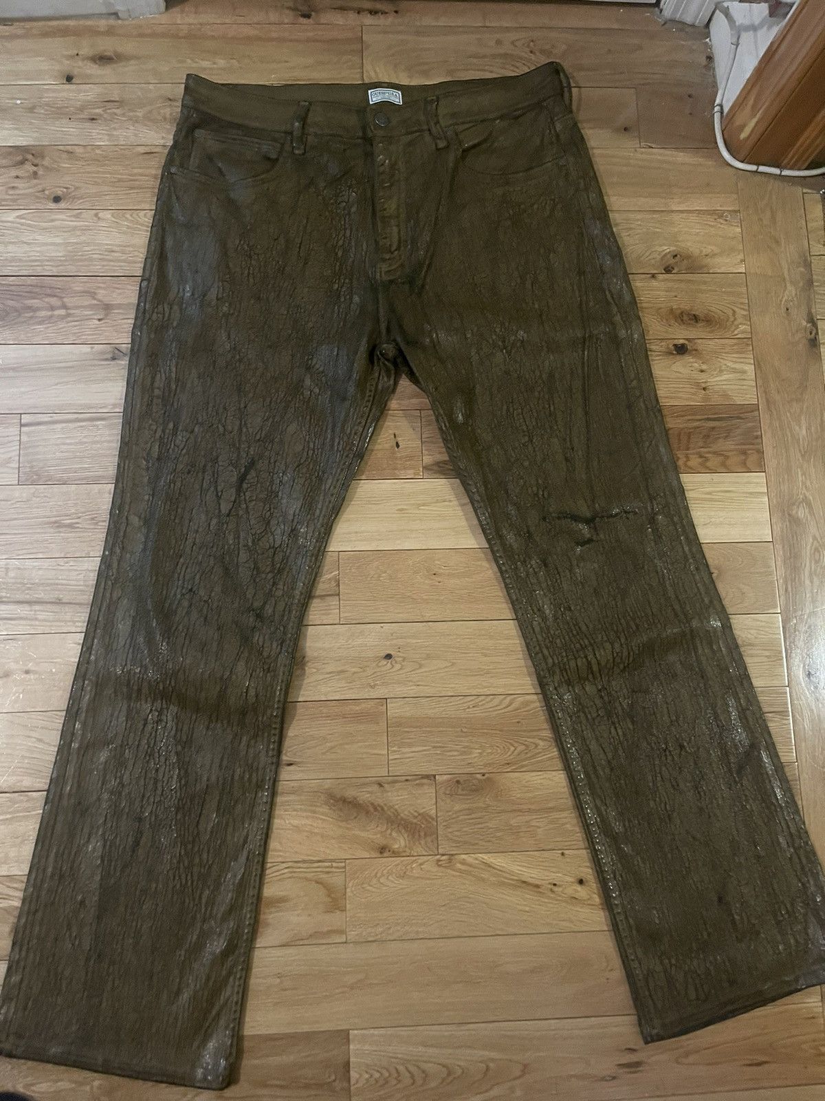 Guess Guess Brown Peeled Jeans Size US 34 / EU 50 - 8 Thumbnail