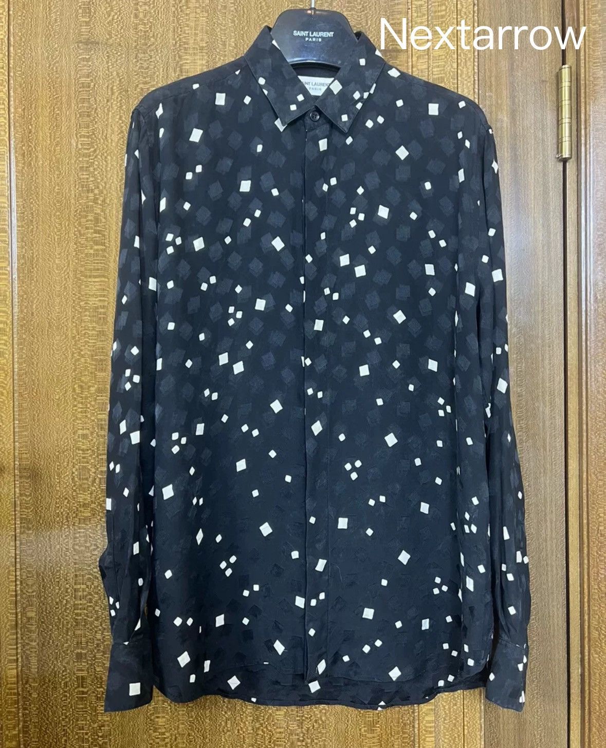 Saint Laurent Paris × Yves Saint Laurent Saint Laurent slp20ss silk square shirt 2410-Nextarrow Size US S / EU 44-46 / 1 - 2 Thumbnail