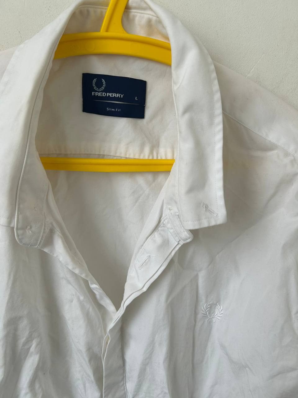 Fred Perry Fred Perry White slim fit shirt Size US L / EU 52-54 / 3 - 2 Thumbnail