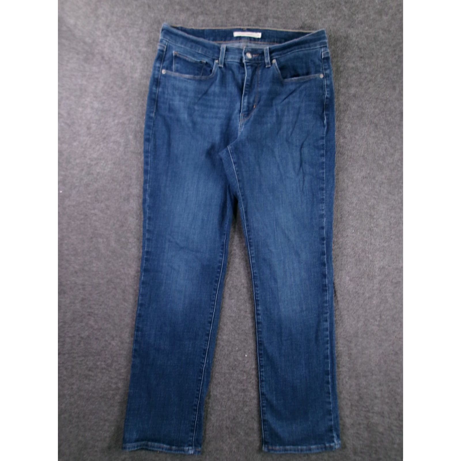 Levi's Levis Jeans Womens 10M Blue Classic Fit Straight Leg Mid Rise Medium Wash Denim Jeans Regular 29in Inseam Womens Size 32" / US 10 / IT 46 - 2 Thumbnail