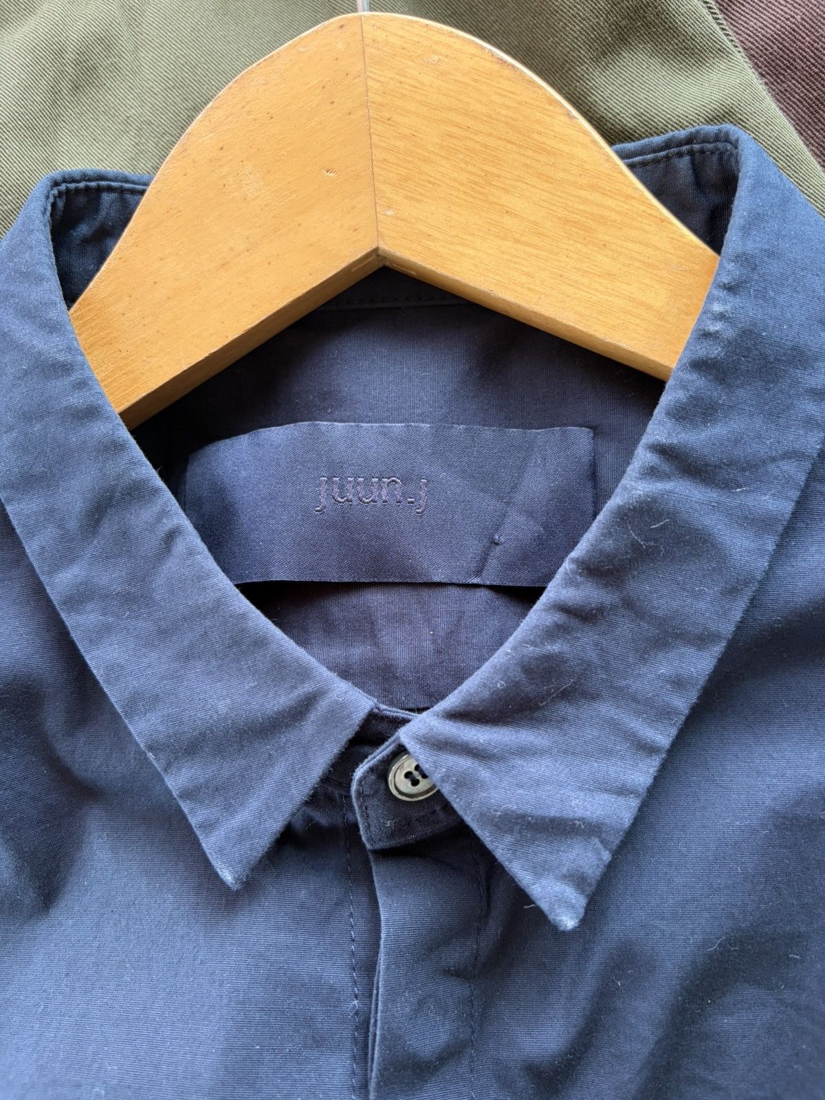 Juun.J juun.j shirt button slim fit navy Size US M / EU 48-50 / 2 - 4 Thumbnail