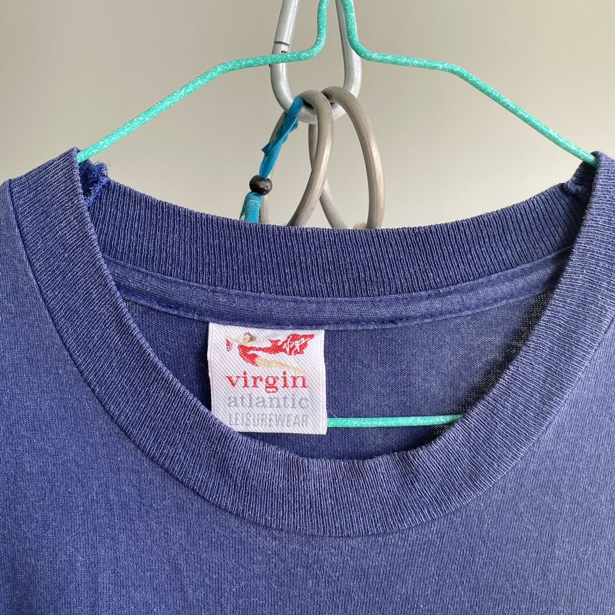 Vintage Thrashed Faded Vintage 90s Fly Virgin Princess Diana ERD TEE Size US XL / EU 56 / 4 - 3 Thumbnail