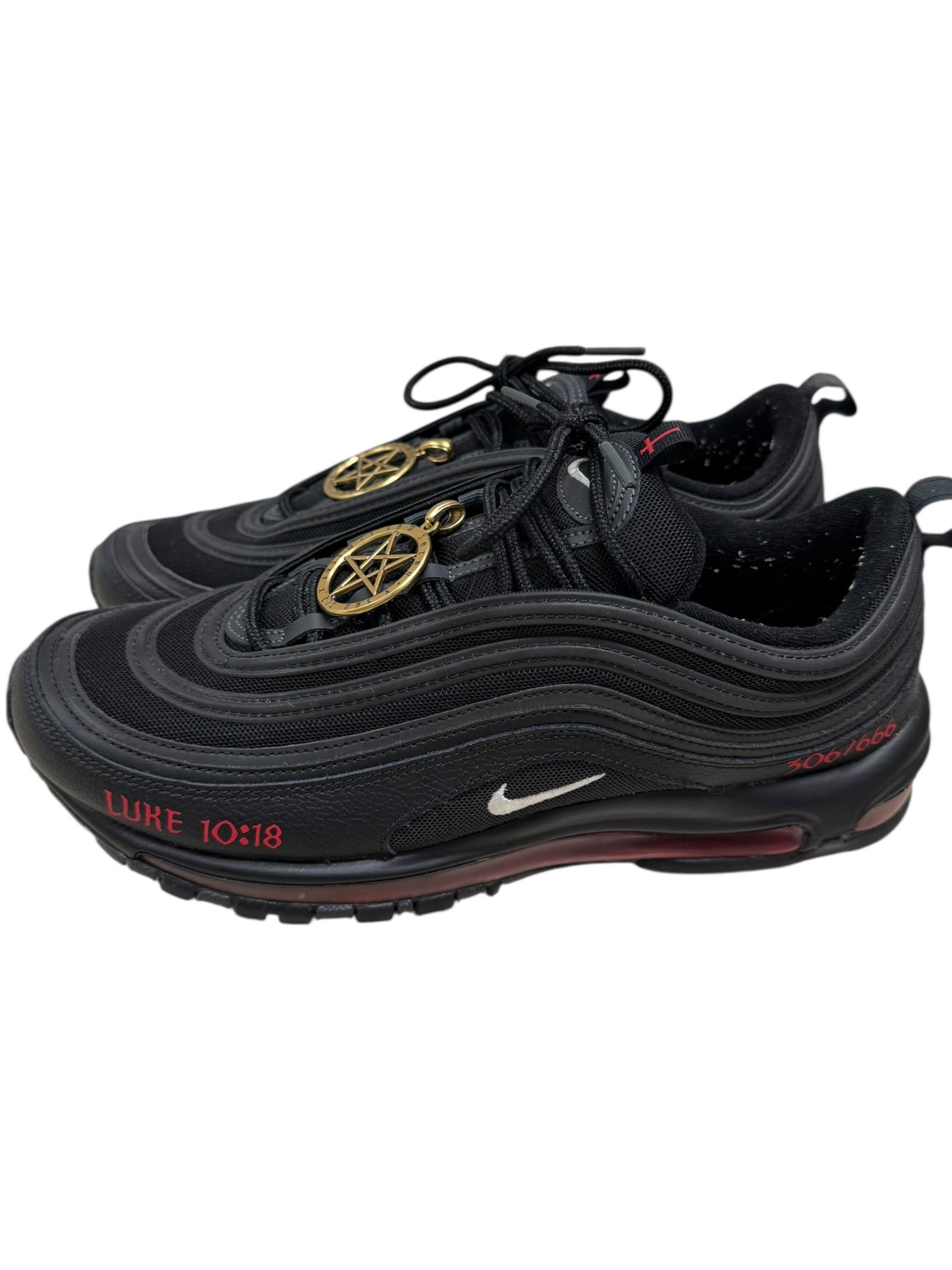 Nike Nike Mschf Lil Nas X Satan Black Air Max 97 Size US 10.5 / EU 43-44 - 3 Thumbnail