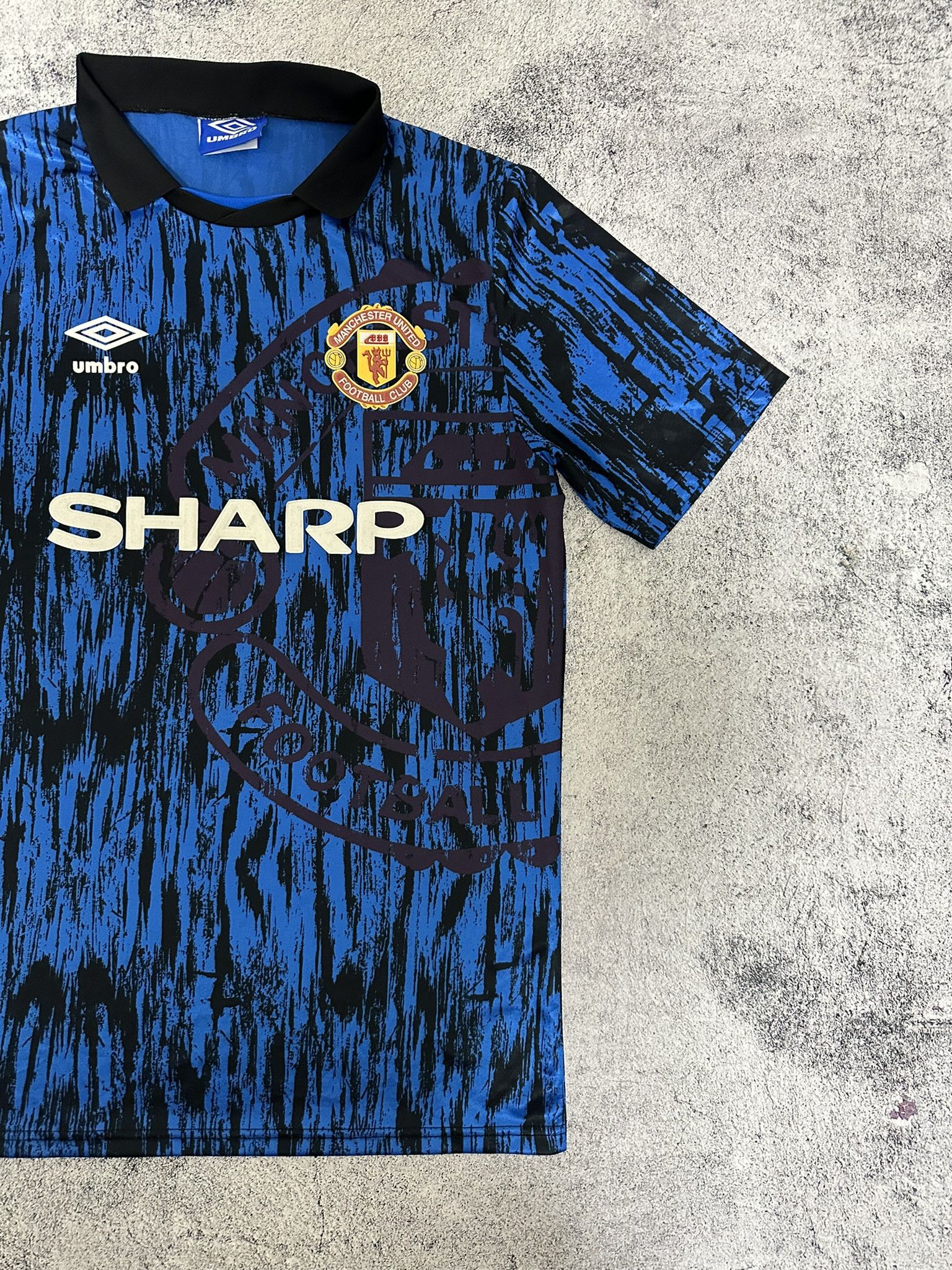 Umbro 1992/1993 Mancherster United Cantona Vintage Umbro Jersey Size US L / EU 52-54 / 3 - 3 Thumbnail