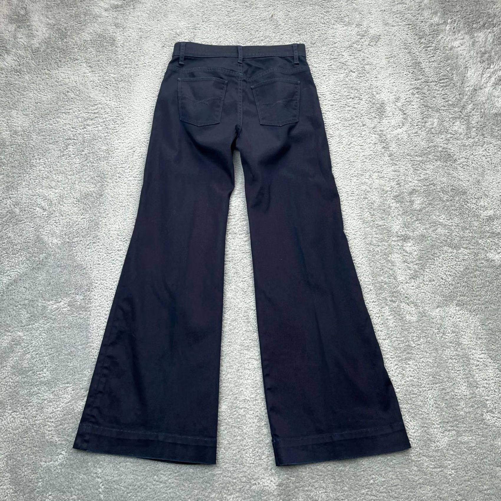 Gap VINTAGE Gap Pants Womens 2P Petite Blue 1969 Chino High Rise Wide-Leg Flare Bootcut Shirt? Size 26" / US 2 / IT 38 - 2 Thumbnail