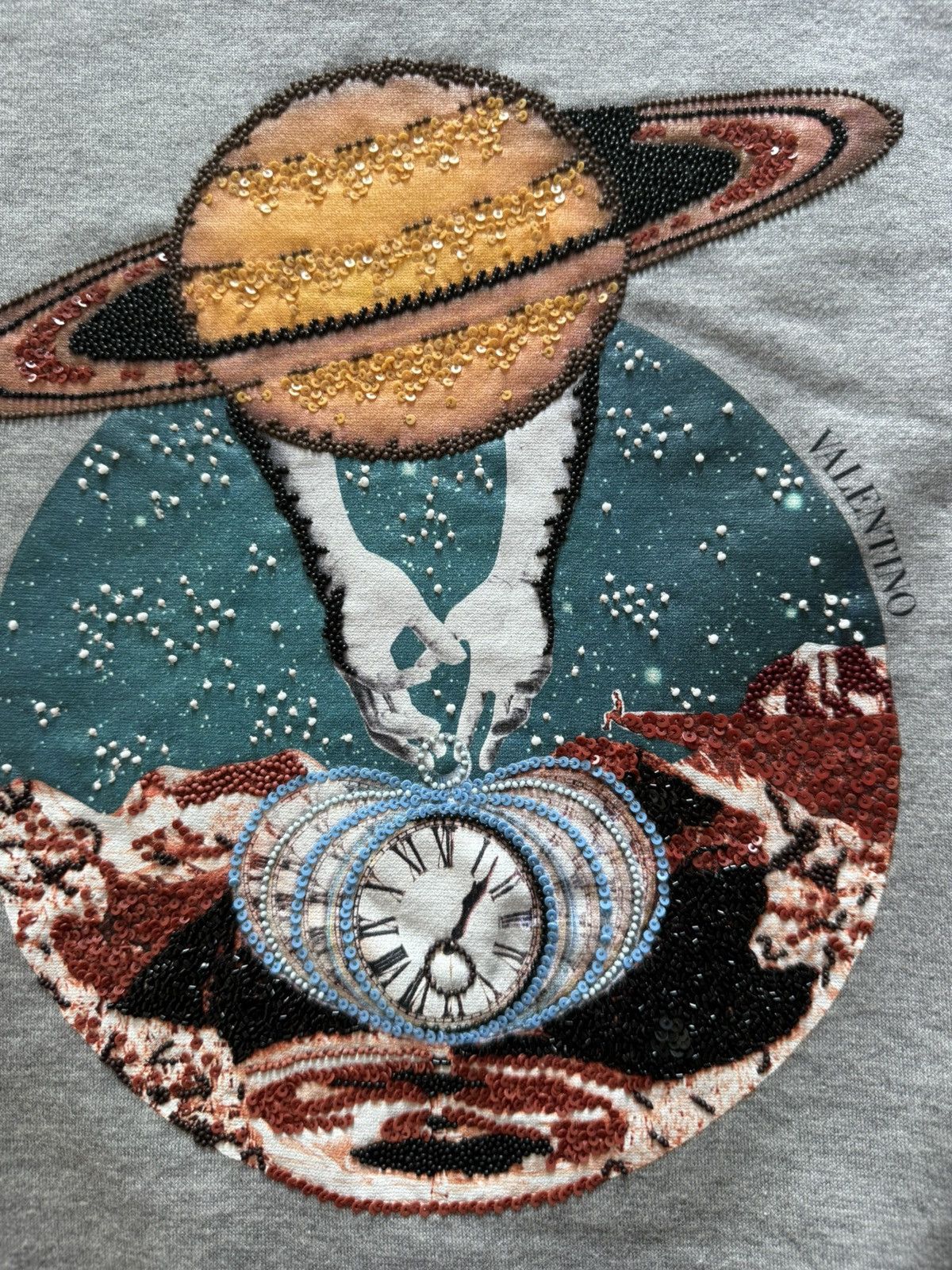 Valentino Valentino Saturn Bead-Embellished Sweatshirt Size US S / EU 44-46 / 1 - 2 Thumbnail