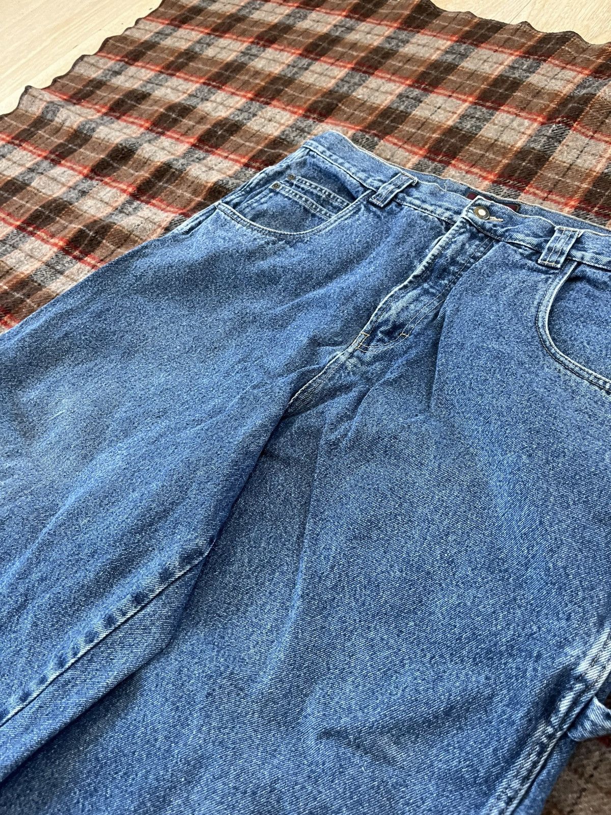 Other Vintage Y2K 2000’s Wide leg Baggy skater denim Jeans Size US 37 - 3 Thumbnail