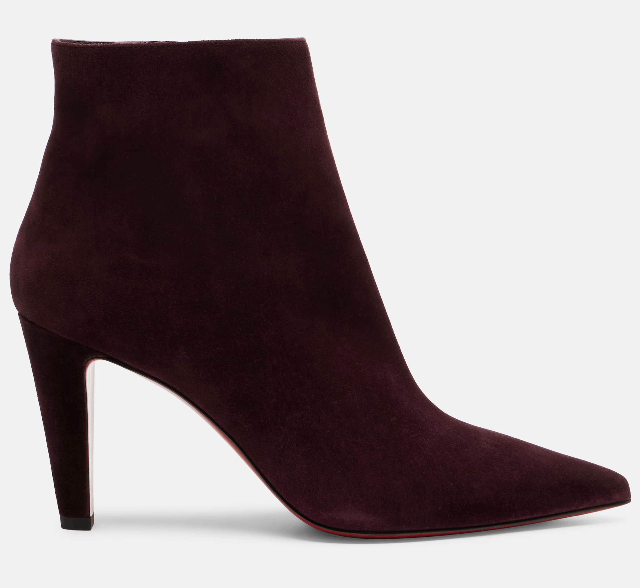 Christian Louboutin Vibella Booty 85 Amara Burgundy Red Pointed Heel Bootie 41 Size US 11 / IT 41 - 3 Thumbnail
