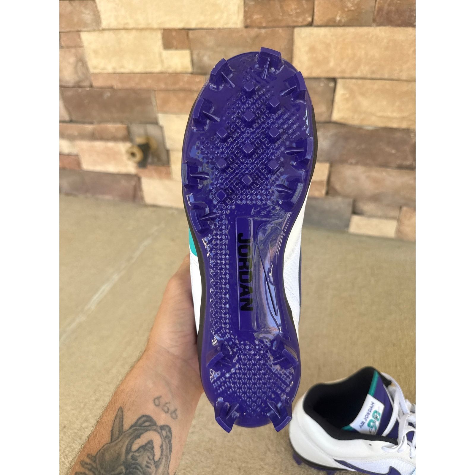 Nike Nike Air Jordan Stadium Cleat GRAPE Baseball Cleats size 11 Size US 11 / EU 44 - 8 Thumbnail