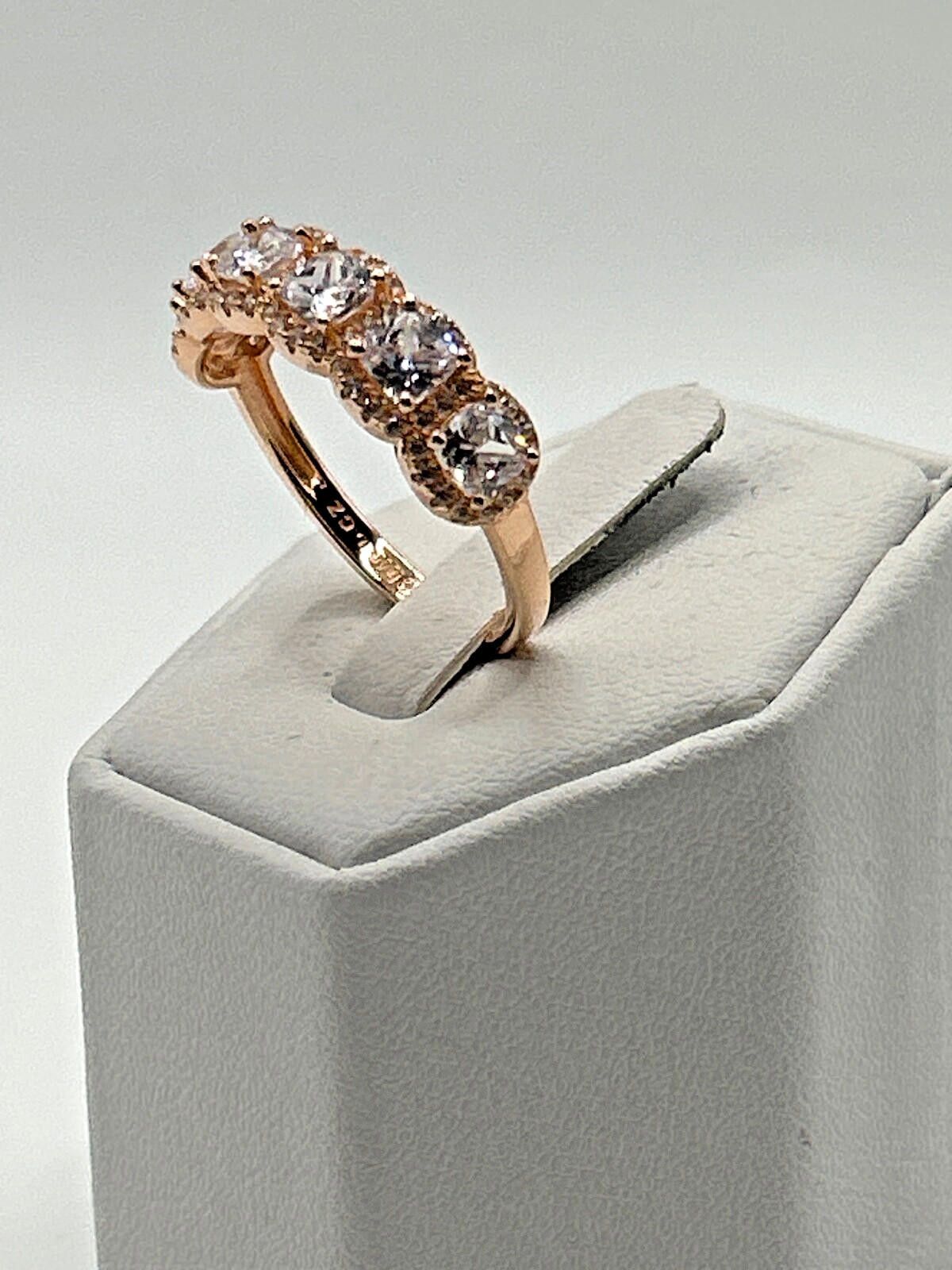 Sterling Silver 925 Vintage Sterling Silver Ring Size 9.75 Rose Gold Size ONE SIZE - 3 Thumbnail