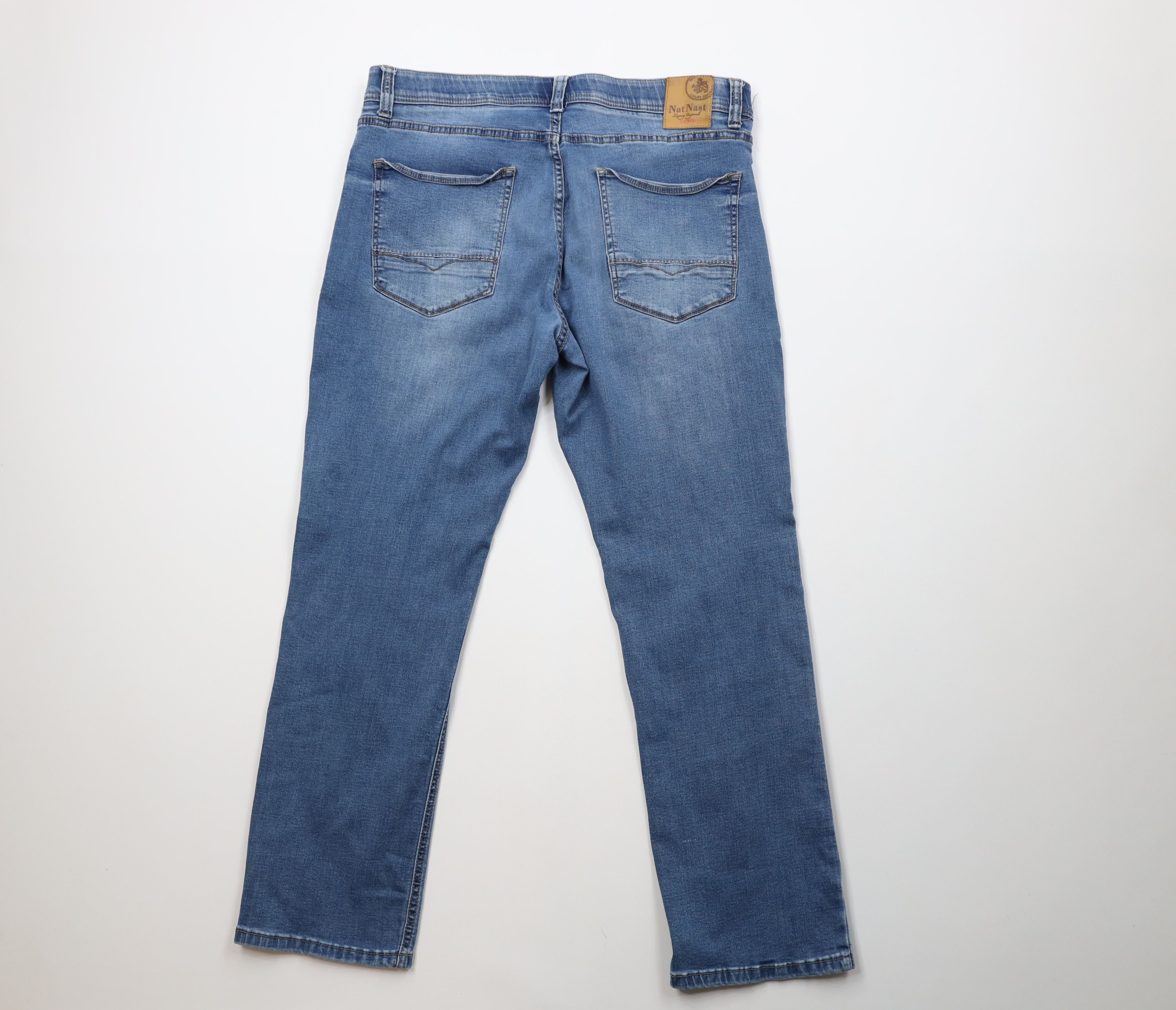 Nat Nast Nat Nast Luxury Originals Straight Leg Denim Jeans Blue Size US 36 / EU 52 - 9 Thumbnail