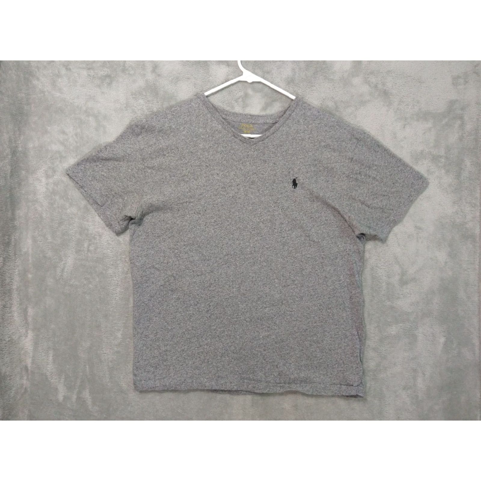 Polo Ralph Lauren Polo Ralph Lauren Shirt Mens Medium Gray Short Sleeve V Neck Pony logo Cotton Size US M / EU 48-50 / 2 - 2 Thumbnail