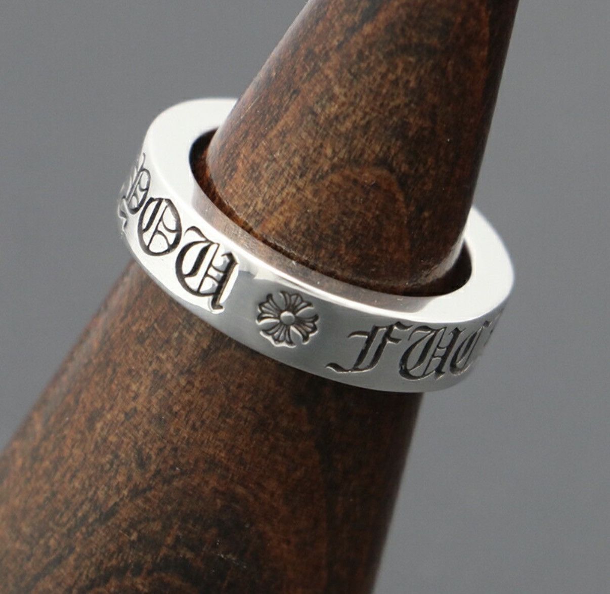 Chrome Hearts US8.5 Chrome Hearts 6mm fuck you spacer Ring 17 Size ONE SIZE - 3 Thumbnail