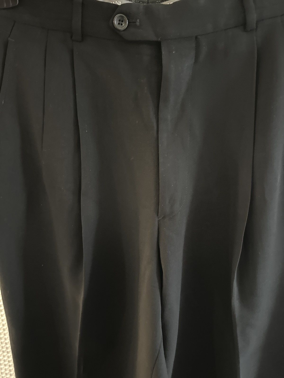 Armani Collezioni Armani Collezioni Black Dress Pants Size US 34 / EU 50 - 4 Thumbnail