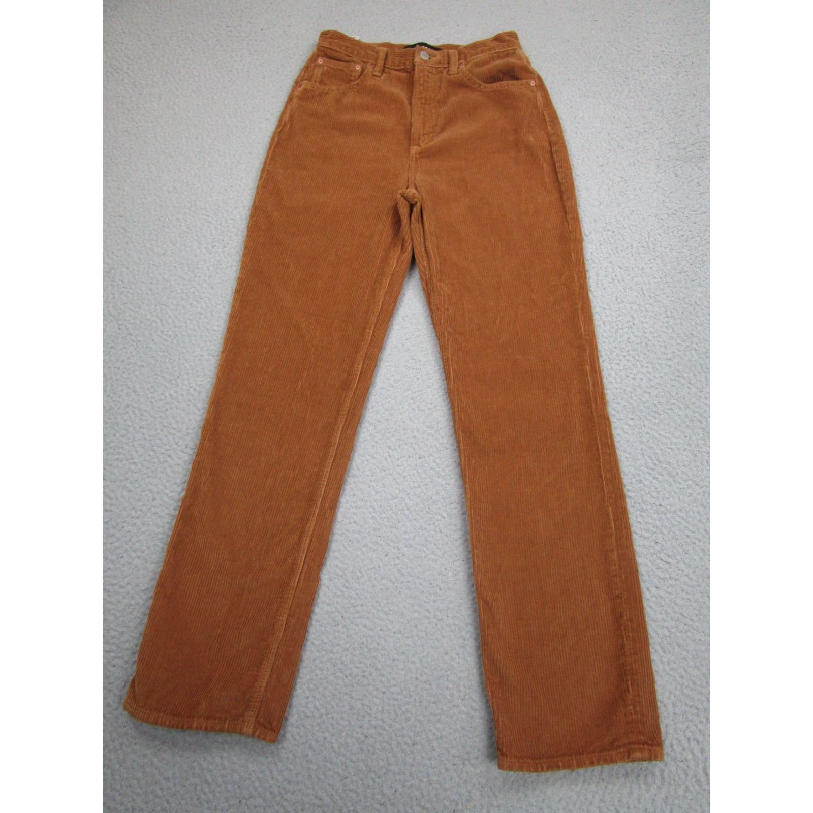 Aritzia Denim Forum Corduroy Pants Womens 26 Camel Brown High Rise Loose Joni Aritzia Size 26" / US 2 / IT 38 - 2 Thumbnail