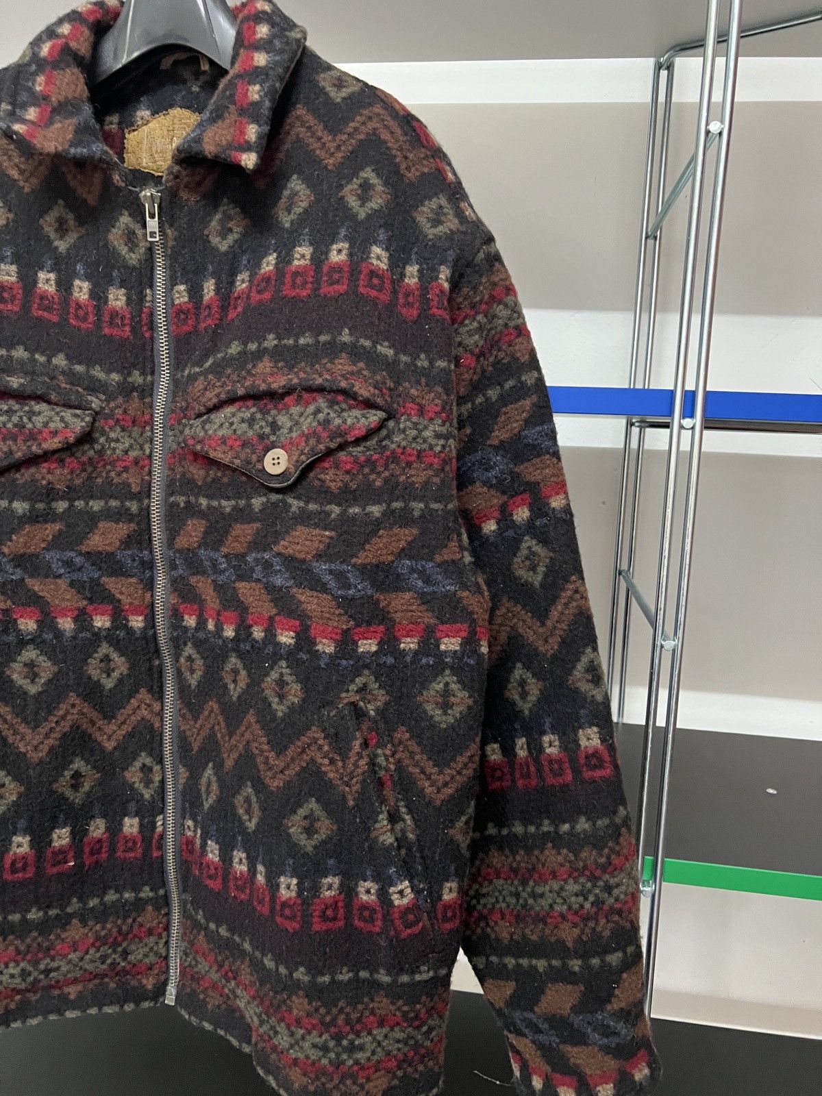 Woolrich Woolen Mills Vintage Woolrich Aztec Southwestern Wool Blacket Jacket L Size US L / EU 52-54 / 3 - 3 Thumbnail