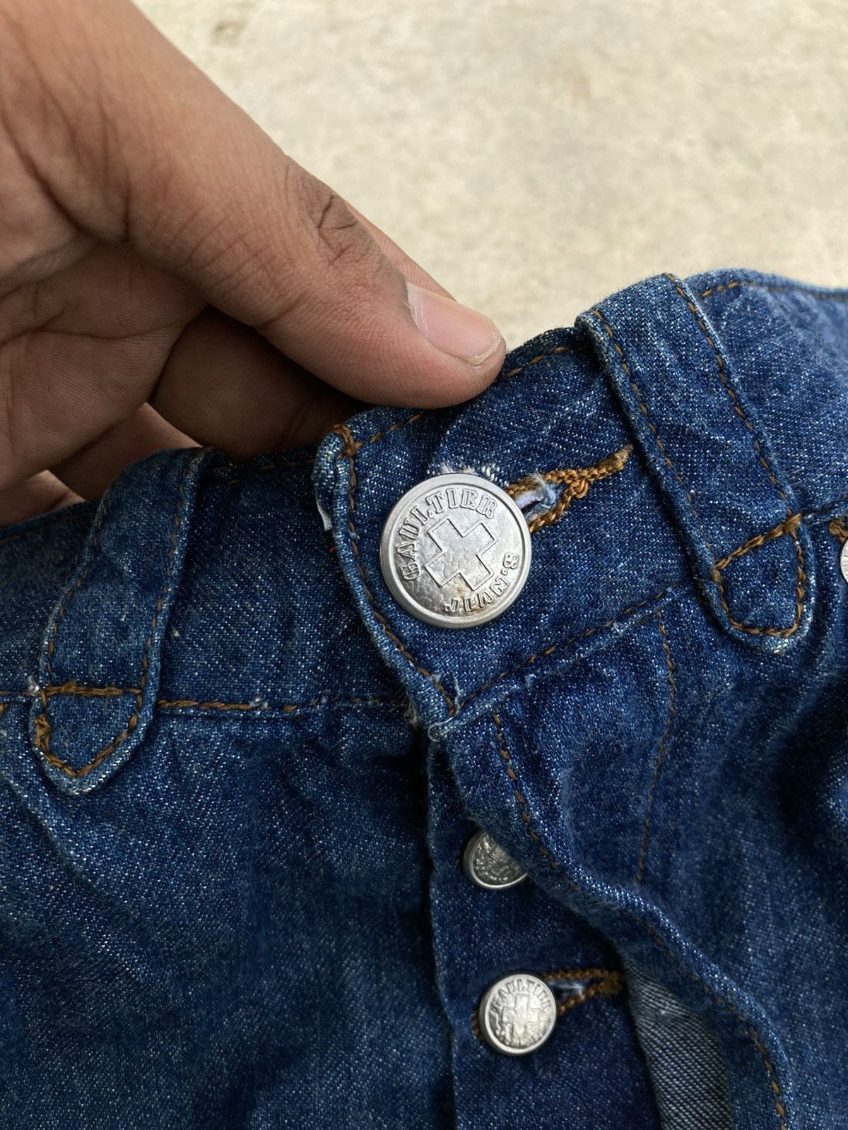 Jean Paul Gaultier Vintage 80’s Gaultier Jean’s Bucke Back Jean Paul Gaultier Size 30" / US 8 / IT 44 - 19 Thumbnail
