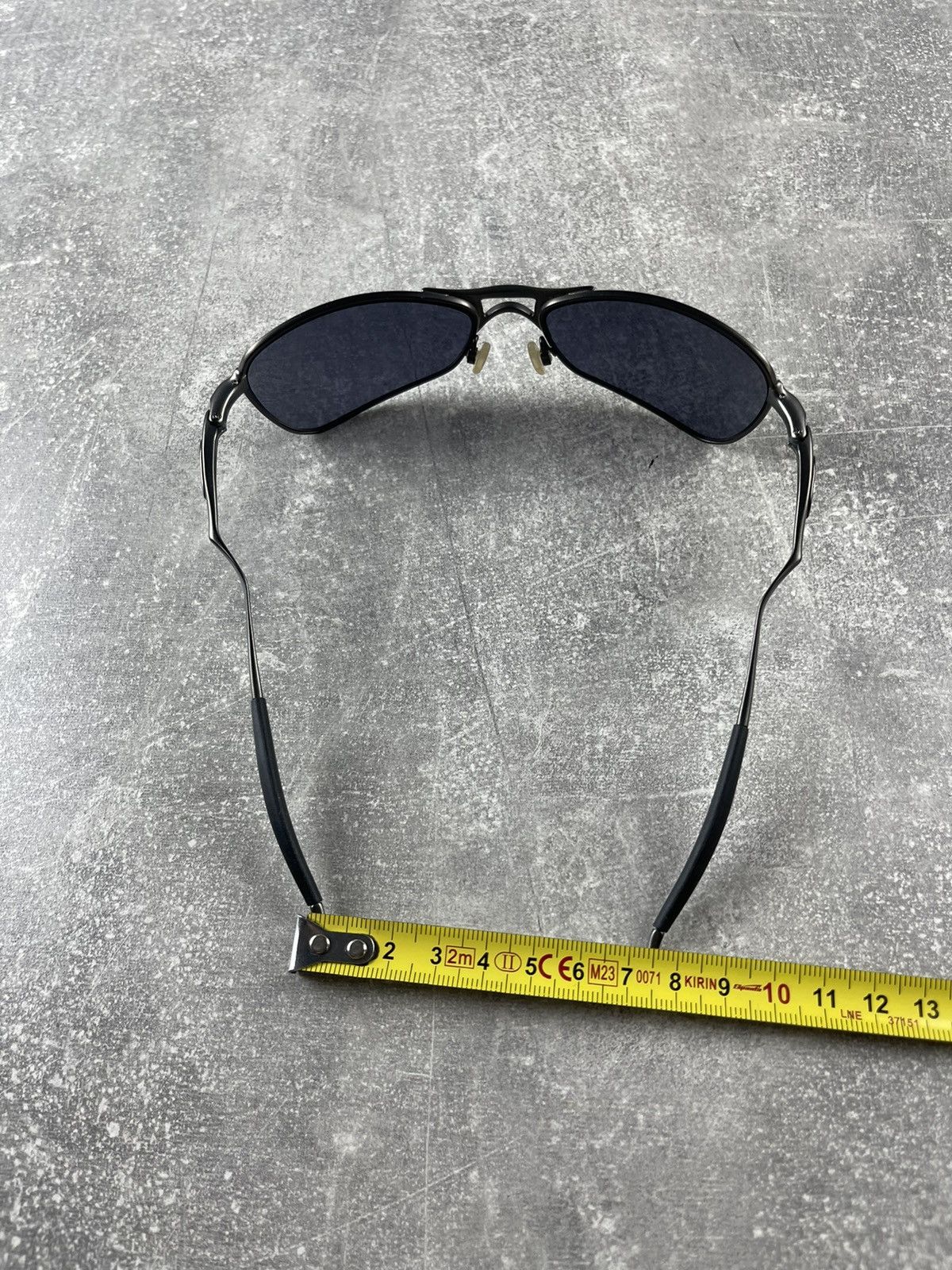 Oakley Oakley Aviator Sunglasses Gunmetal Frame Original 00s USA Size ONE SIZE - 7 Thumbnail