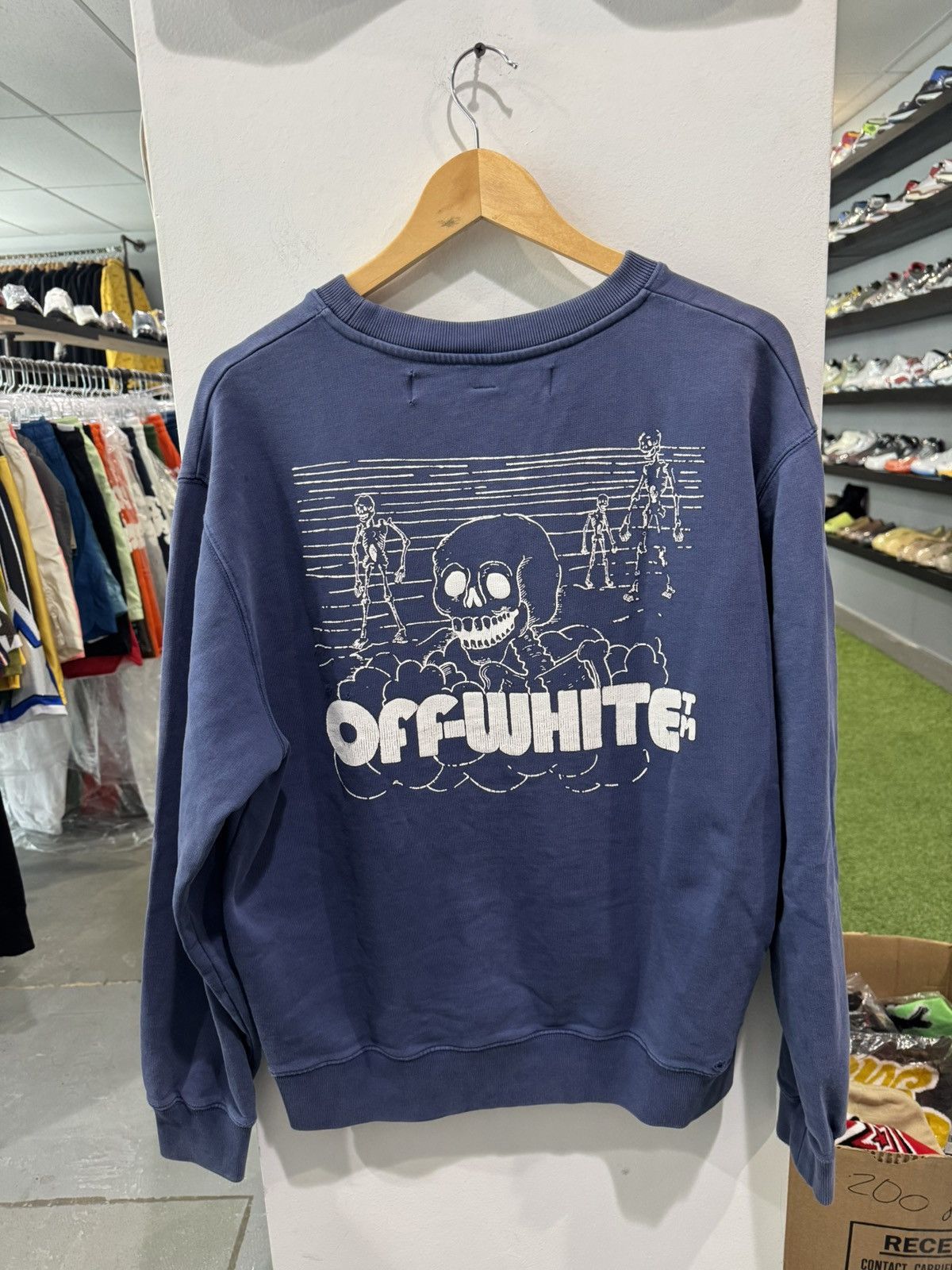 Off-White Skull Skeleton Crewneck