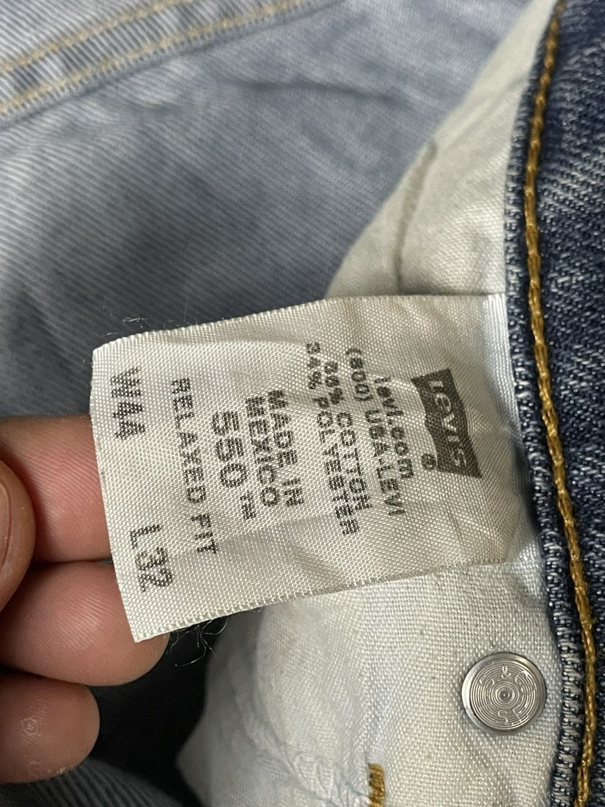 Levi's × Vintage LEVIS 550 Relaxed Fit Jeans (106) Size US 44 / EU 60 - 5 Thumbnail