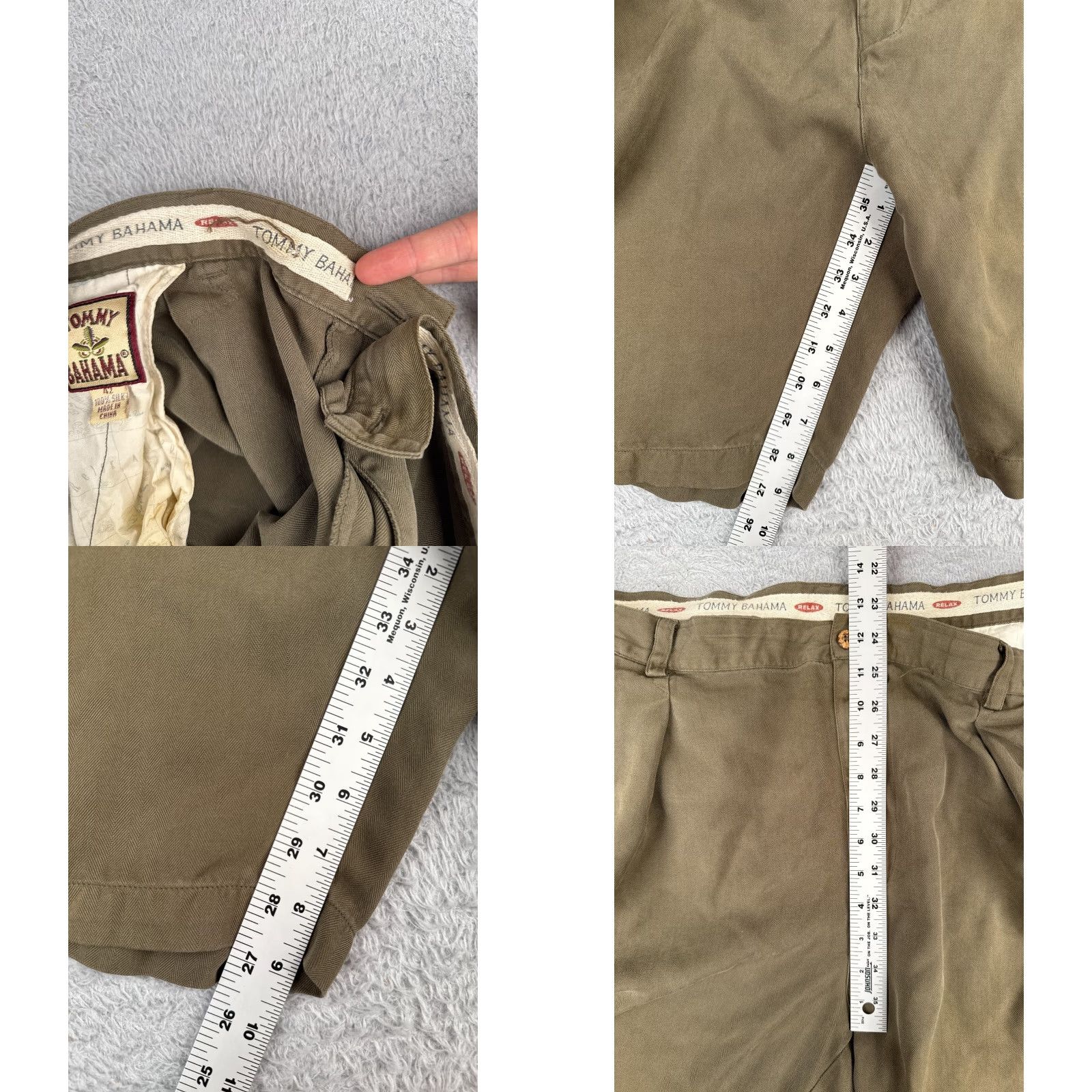 Tommy Bahama Tommy Bahama Shorts Mens 42 Brown Pleated 100% Silk Beach Pool Resort 42x9 Inseam 9 Size US 42 / EU 58 - 8 Thumbnail