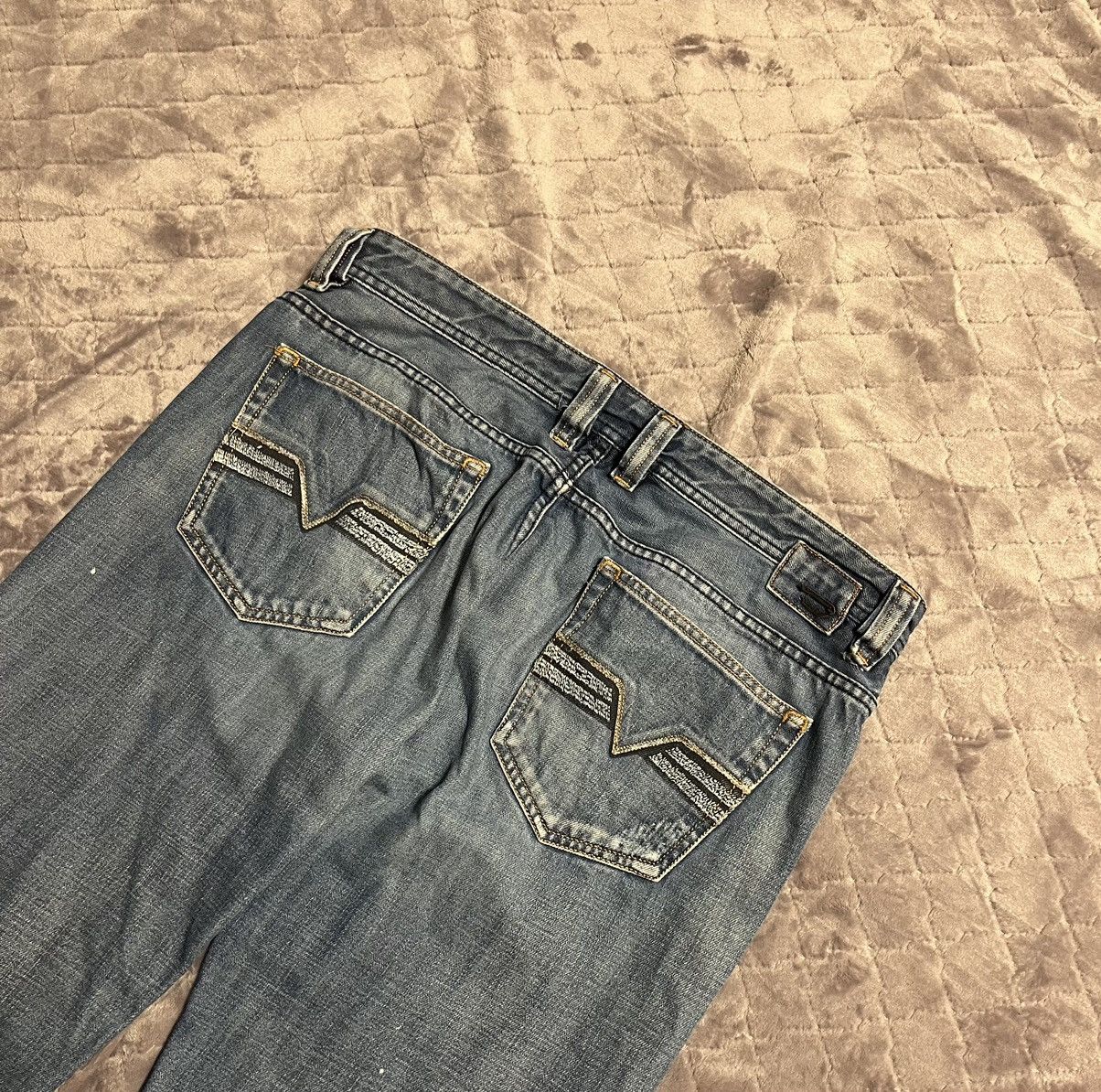 Diesel × Vintage 💥VINTAGE DIESEL FADE DISTRESSED DENIM Size US 35 - 6 Thumbnail